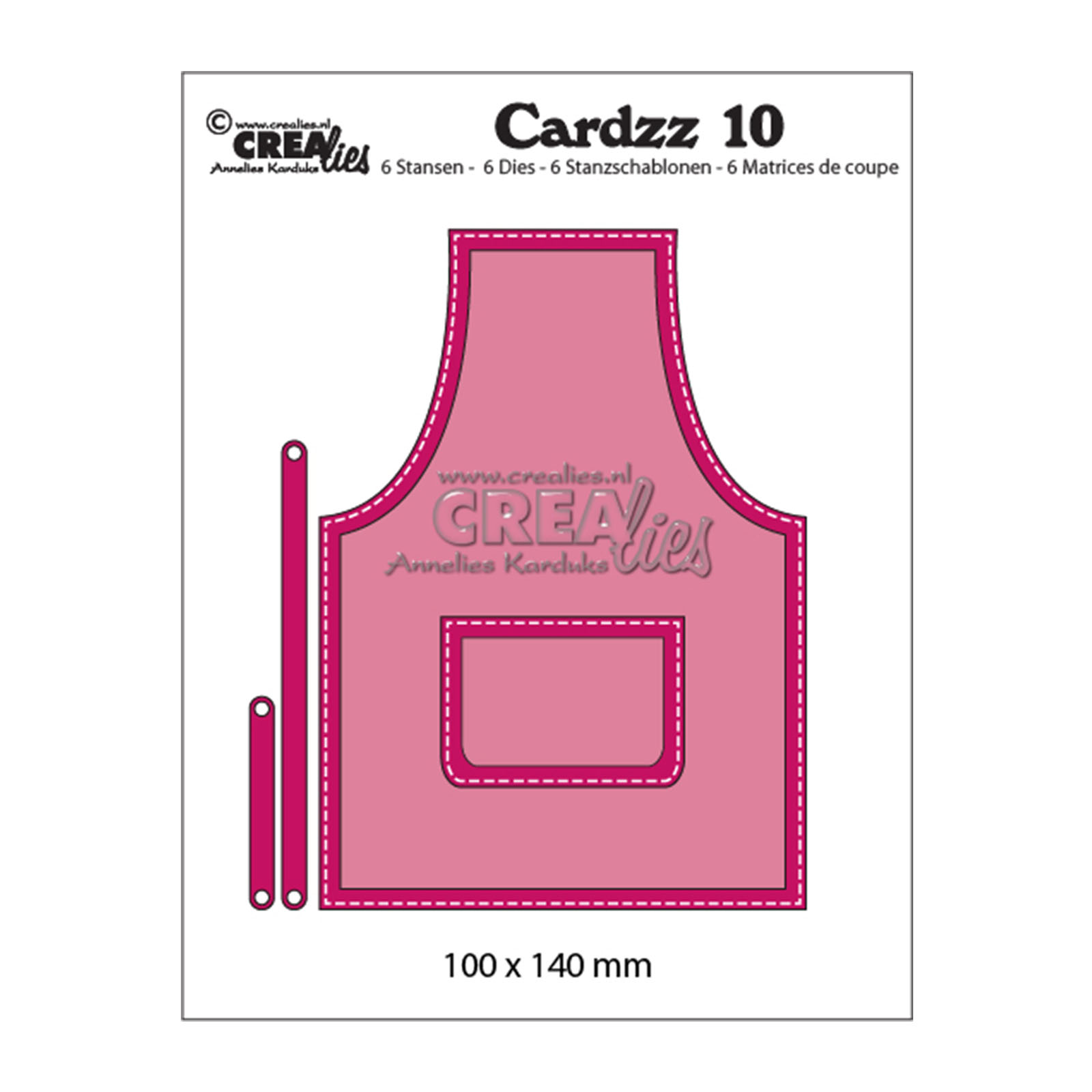 Crealies • Cardzz plantilla de corte no.10 Apron