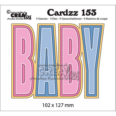 Crealies • Cardzz plantilla de corte no.153 "Baby"