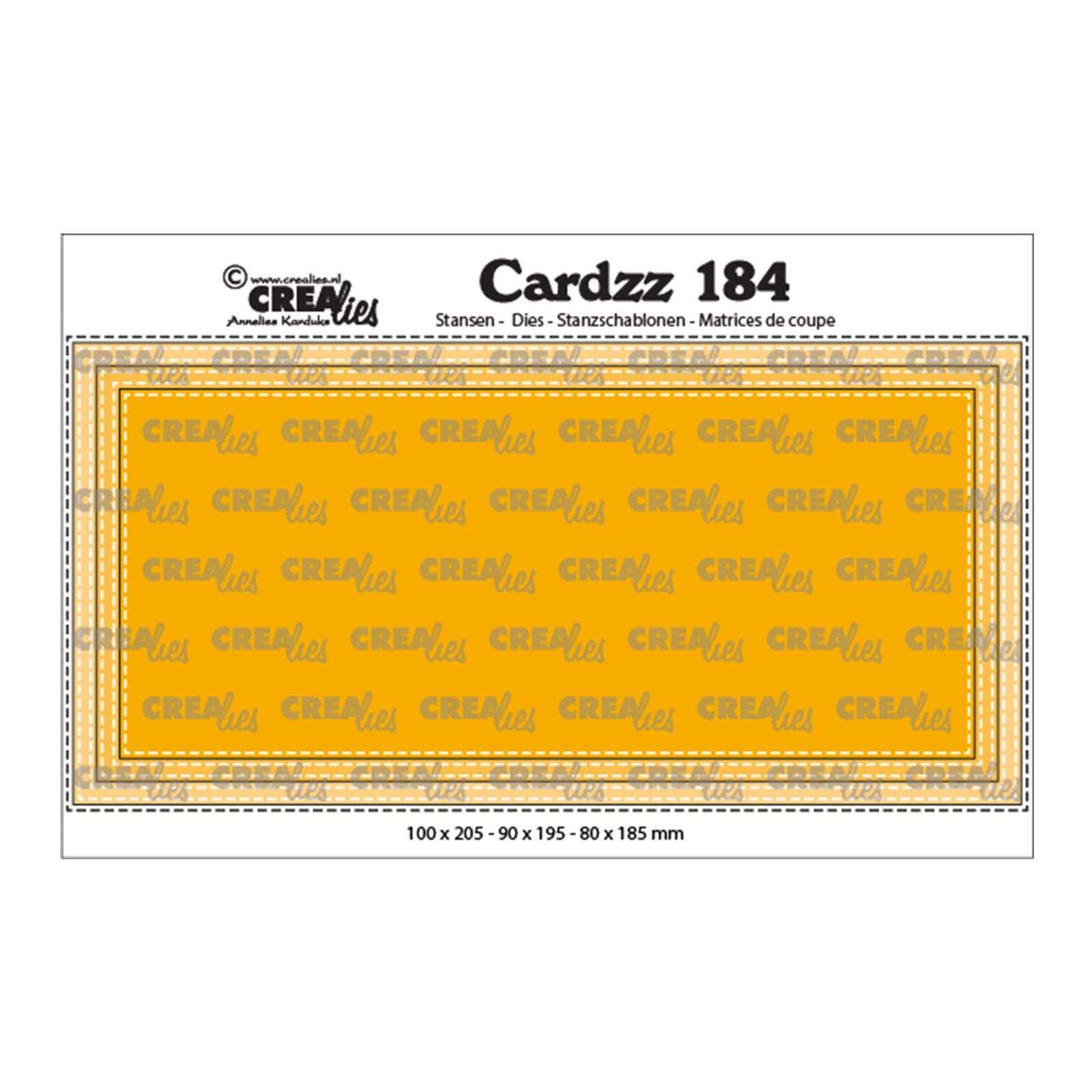 Crealies • Cardzz dies Slimline D double stitch