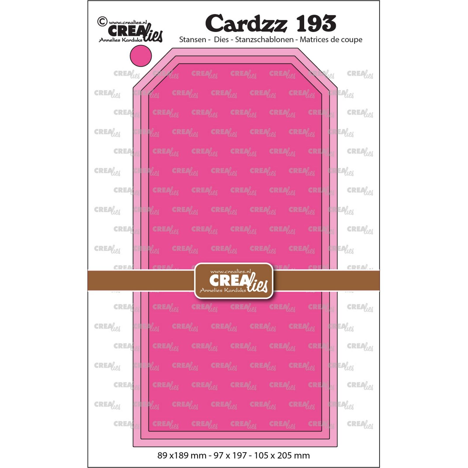 Crealies • Cardzz Slimline Labels glad