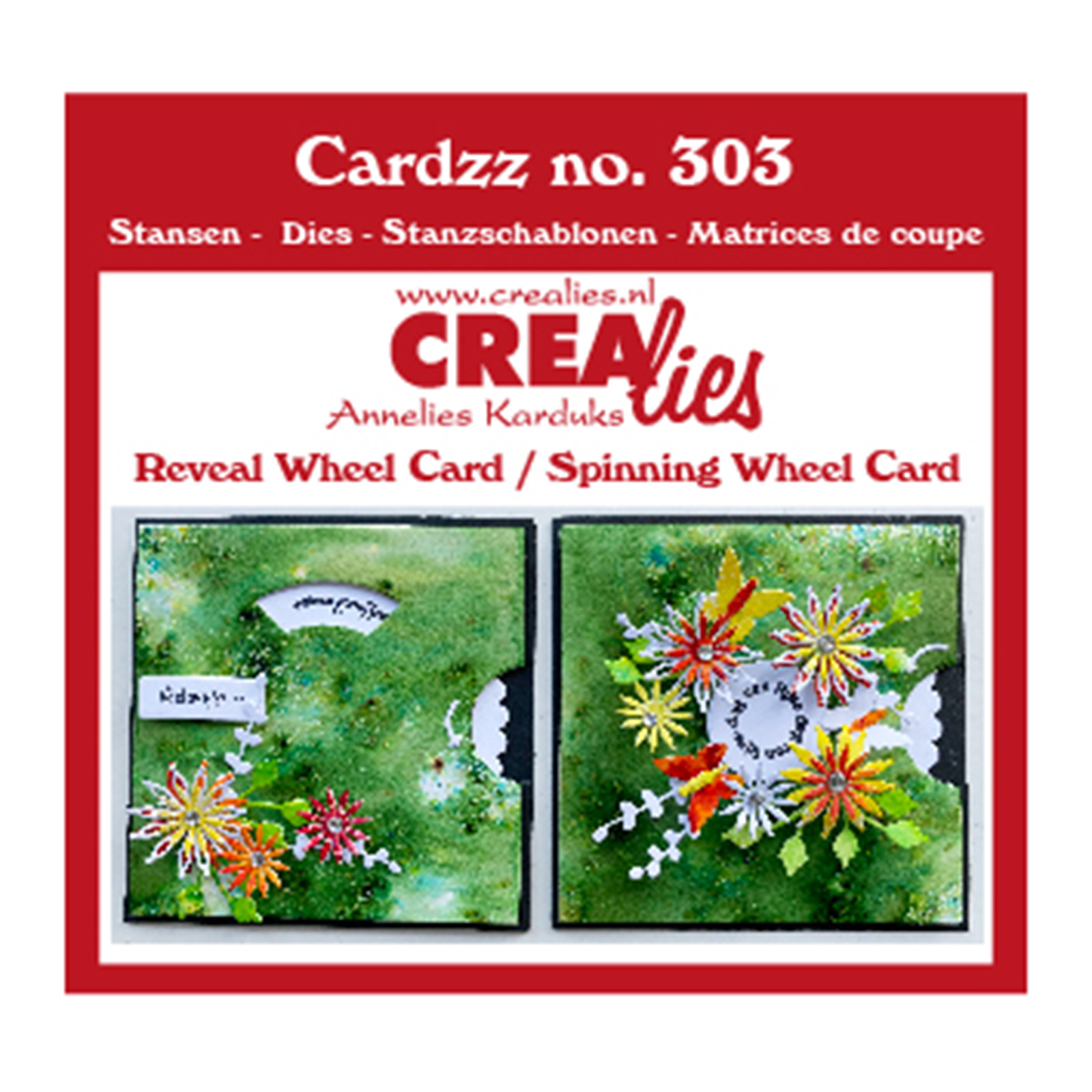 Crealies • Cardzz Reveal Wheel / Spinning Wheel Card