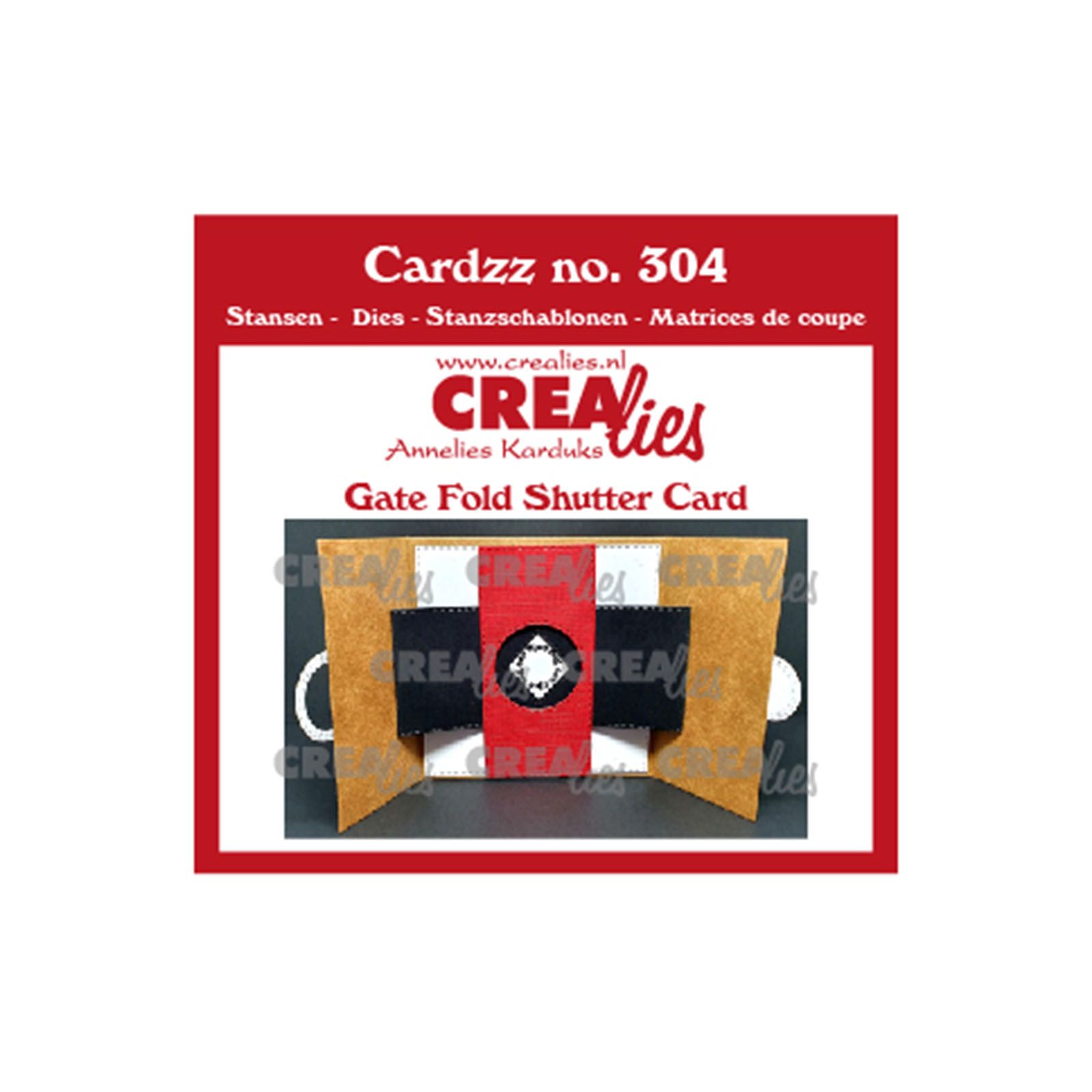 Crealies • Cardzz Gate fold shutter card