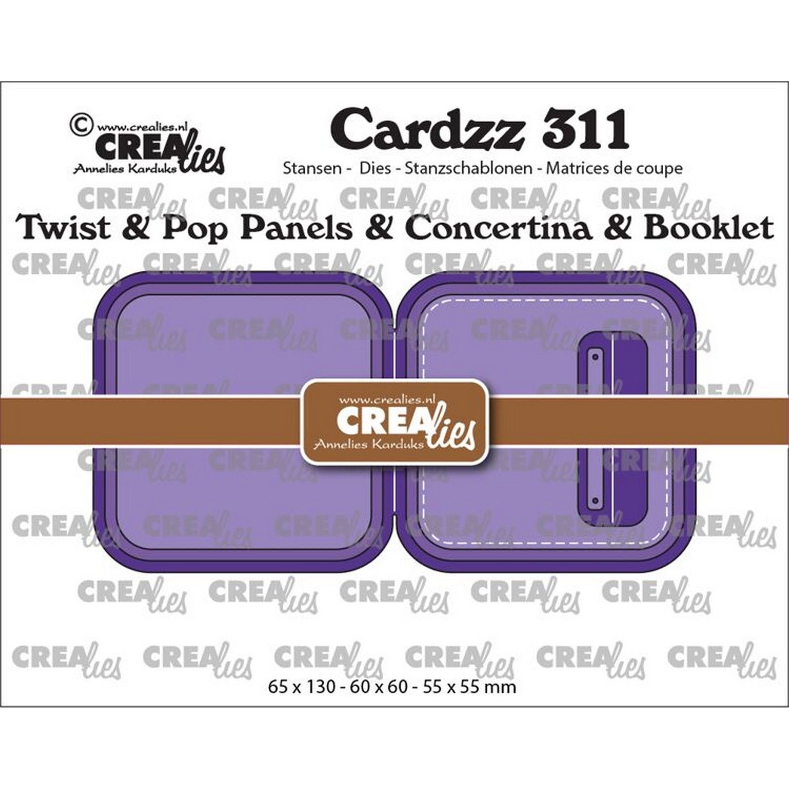 Crealies • Cardzz Twist & Pop A Panels & Concertina Card & Booklet