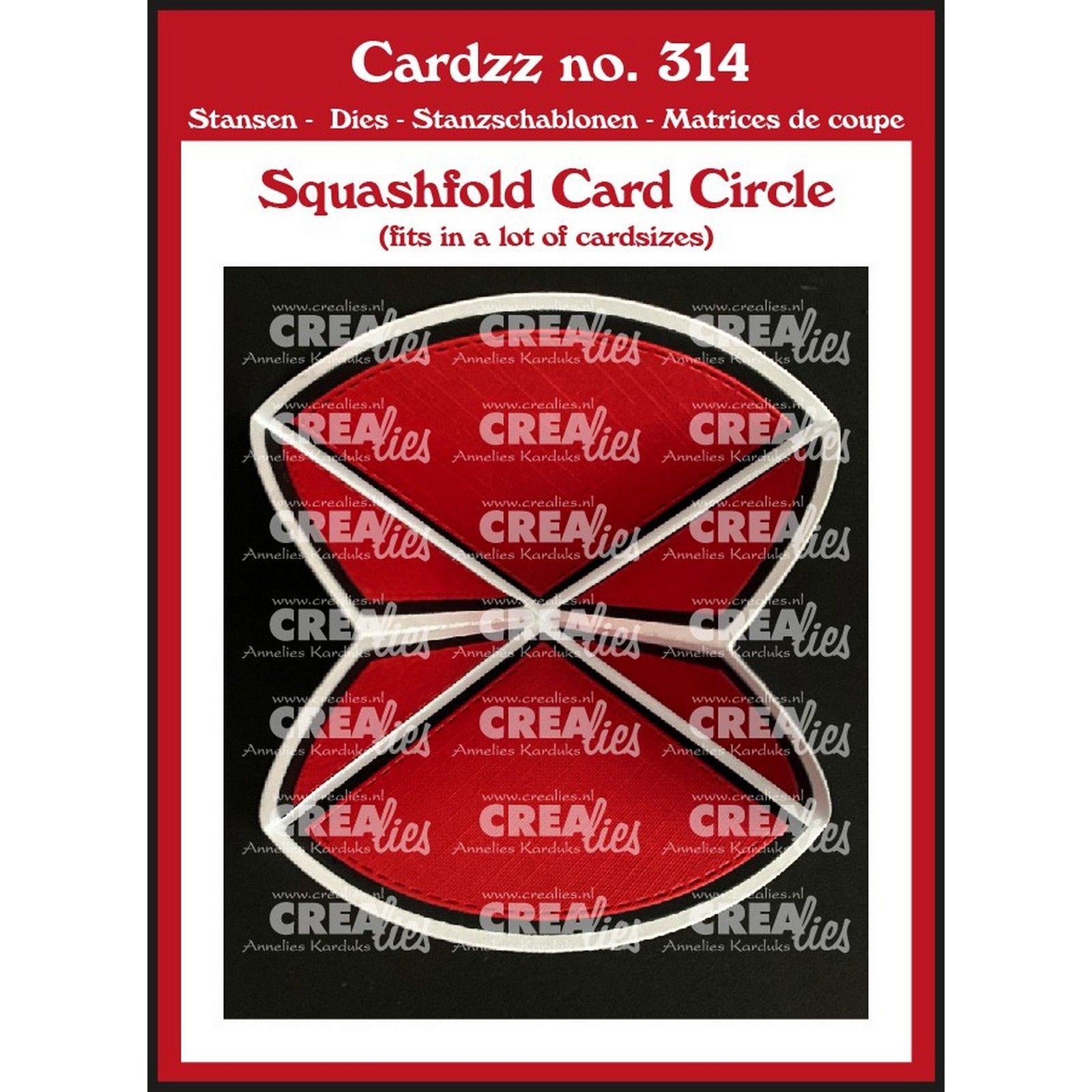 Crealies • Cardzz Squashfold Card Circle 7 Cm