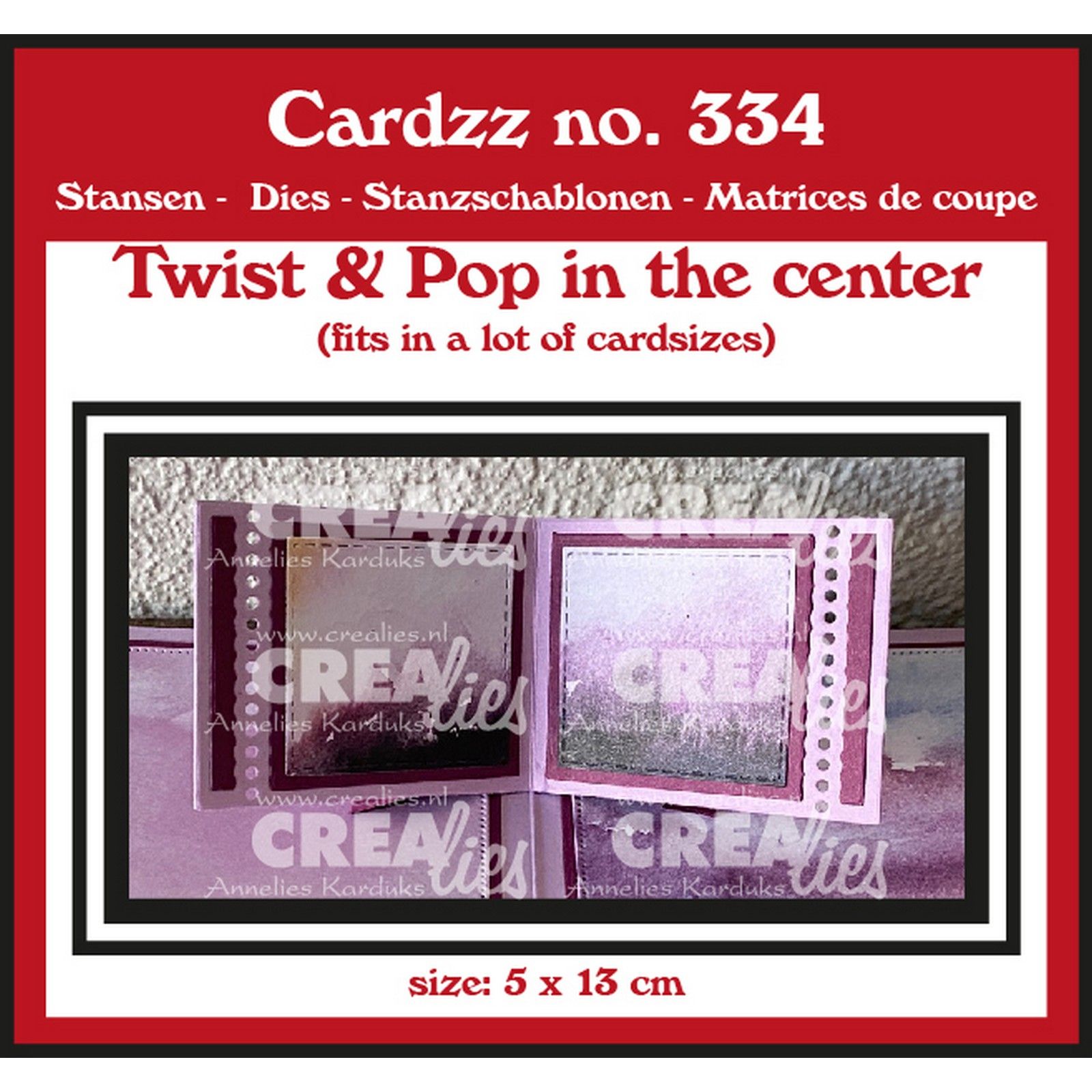 Crealies • Cardzz Twist & Pop in the center