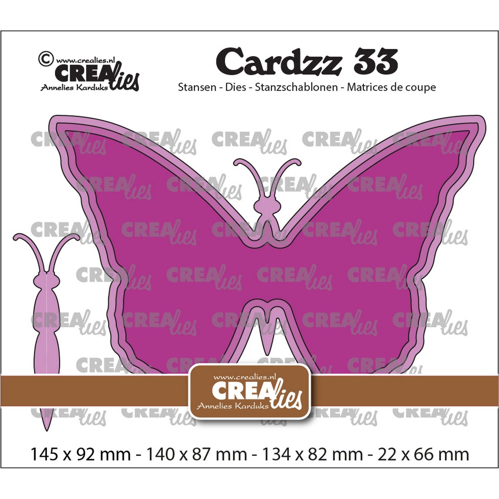 Crealies • Cardzz Monarch Butterfly