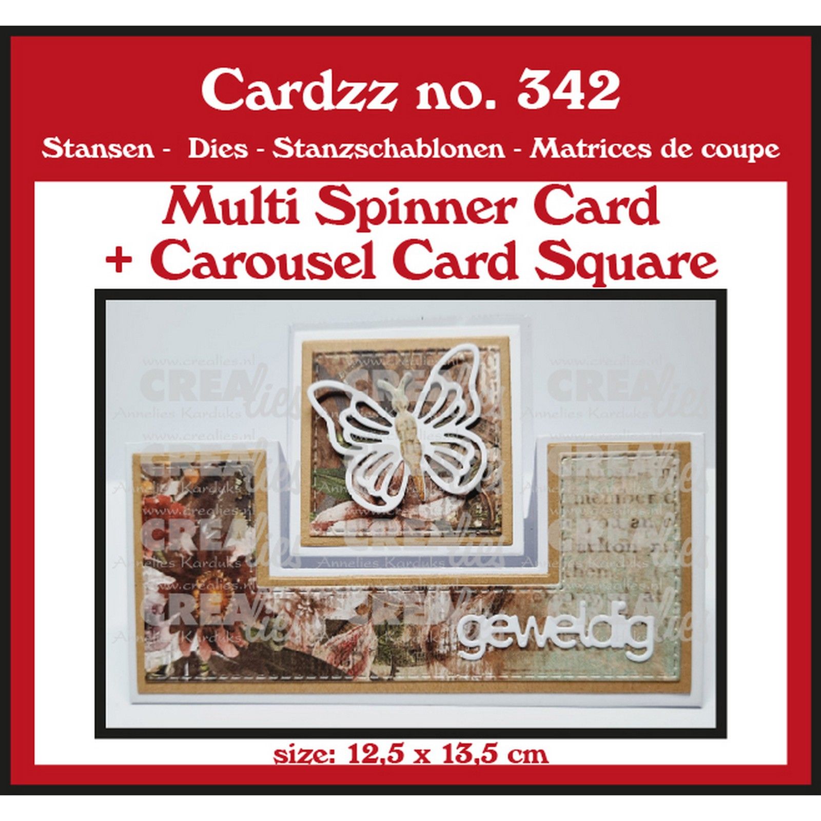 Crealies • Multi Spinner & Carousel Card Square