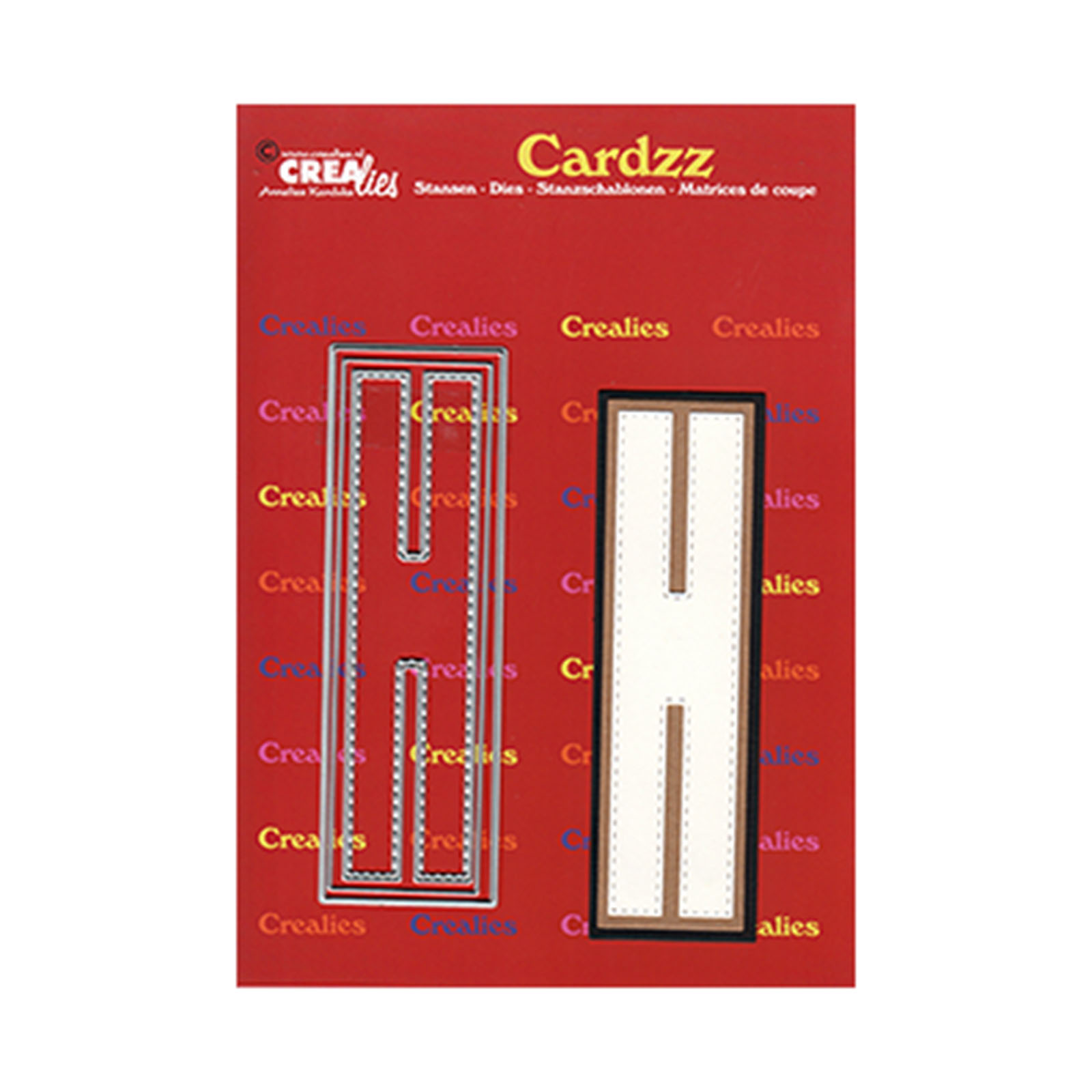 Crealies • Cardzz plantilla de corte Letter H