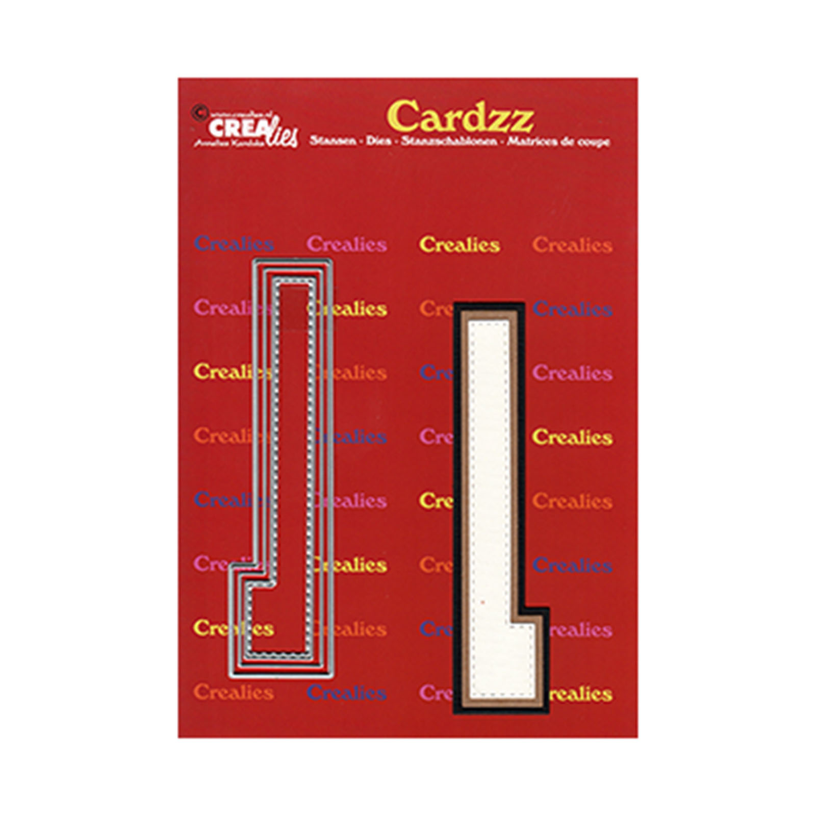 Crealies • Cardzz plantilla de corte Letter L