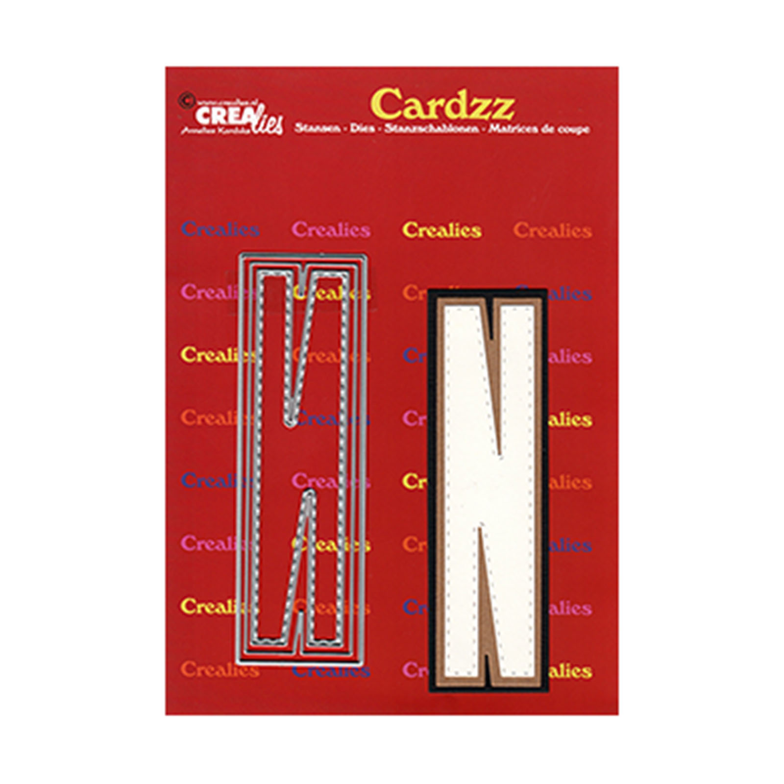 Crealies • Cardzz plantilla de corte Letter N