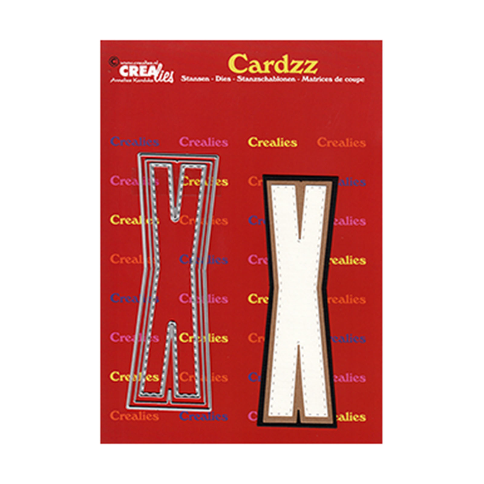 Crealies • Cardzz plantilla de corte Letter X