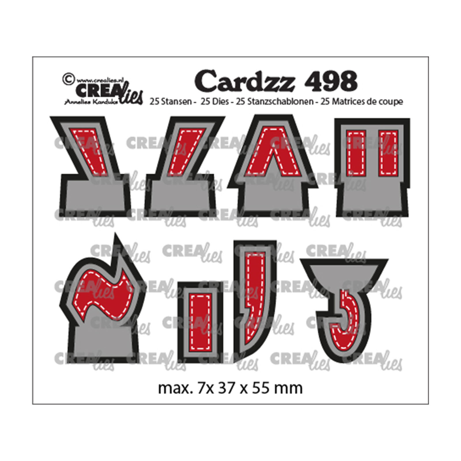 Crealies • Cardzz cutting die punctuation marks