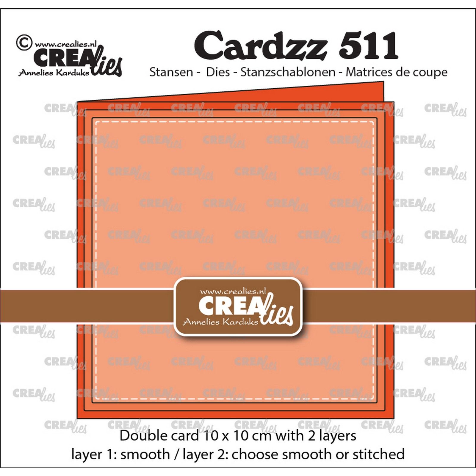 Crealies • Cardzz Double Card 10x10cm