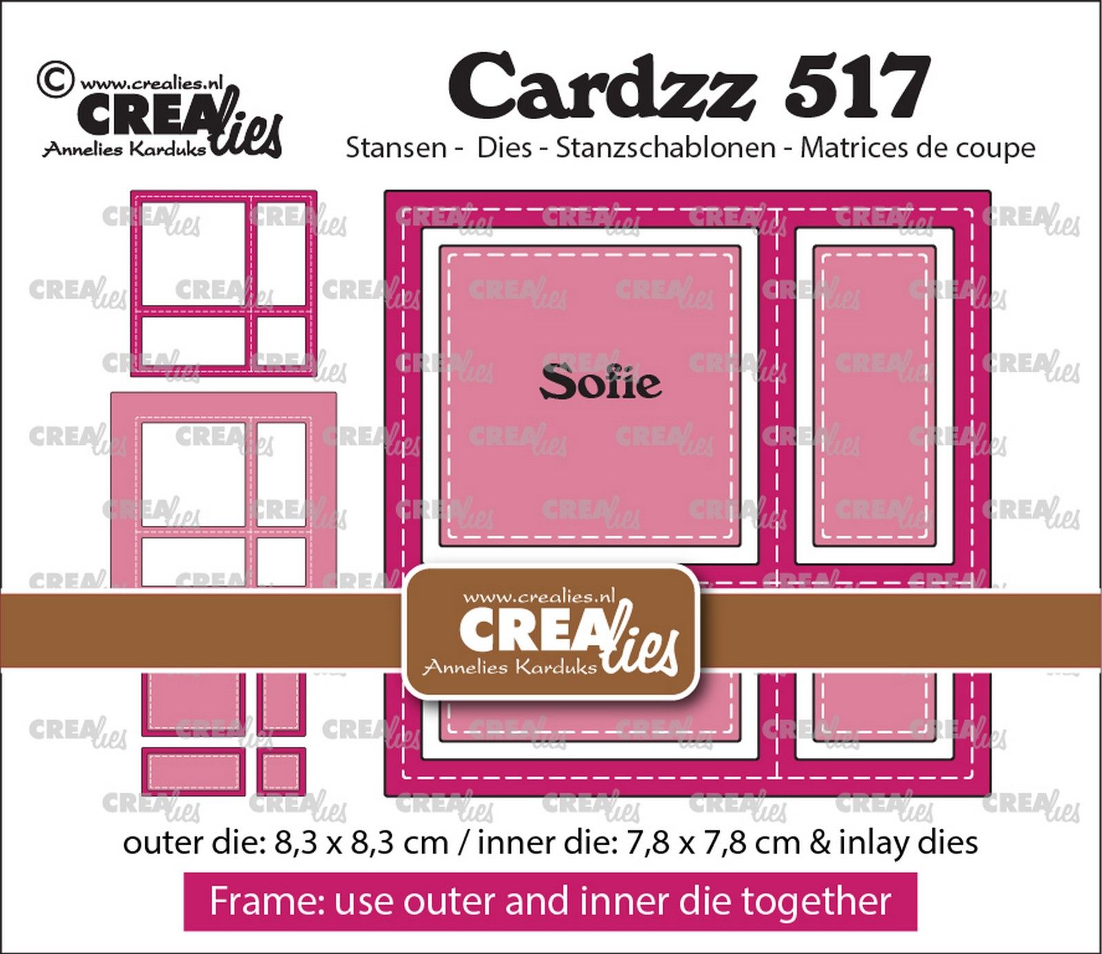 Crealies • Cardzz Frame & Inlays Sofie