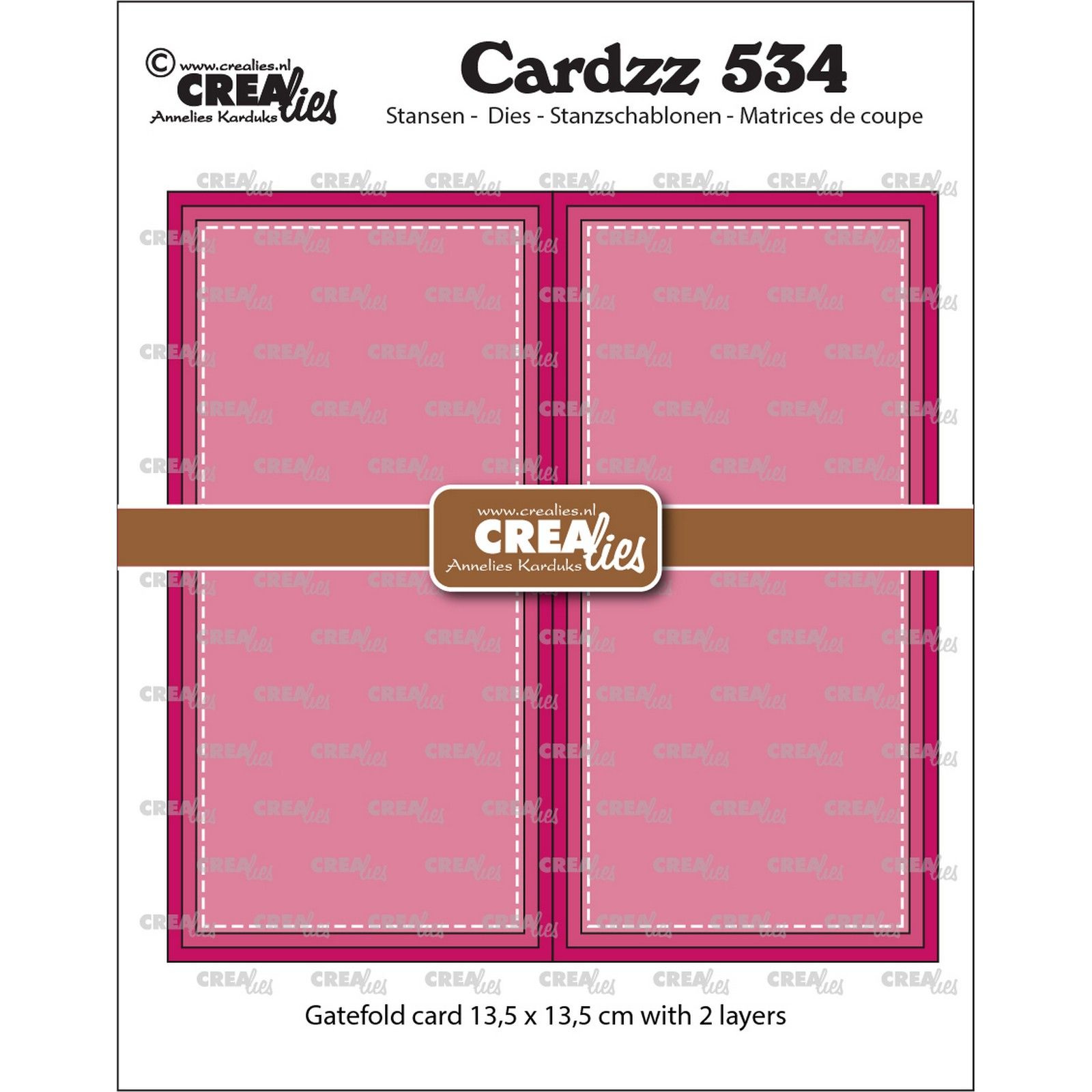 Crealies • Cardzz Gatefold Square Card