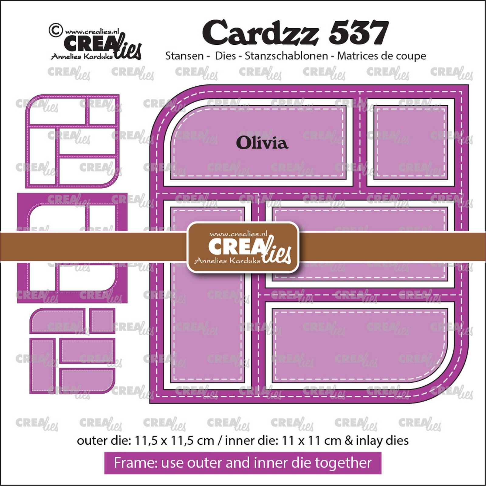 Crealies • Cardzz Frame & Inlay Olivia