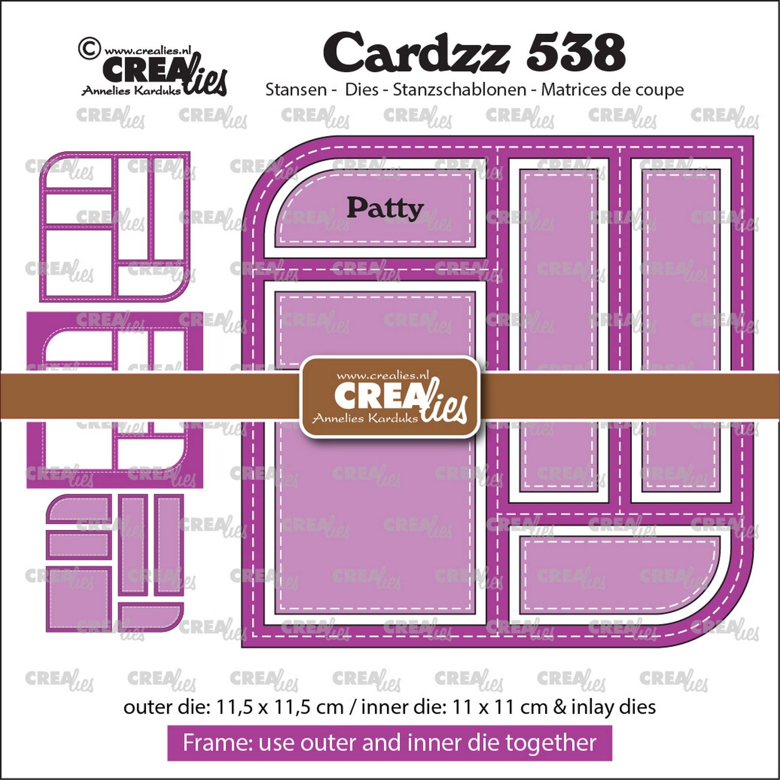 Crealies • Cardzz Frame & Inlay Patty