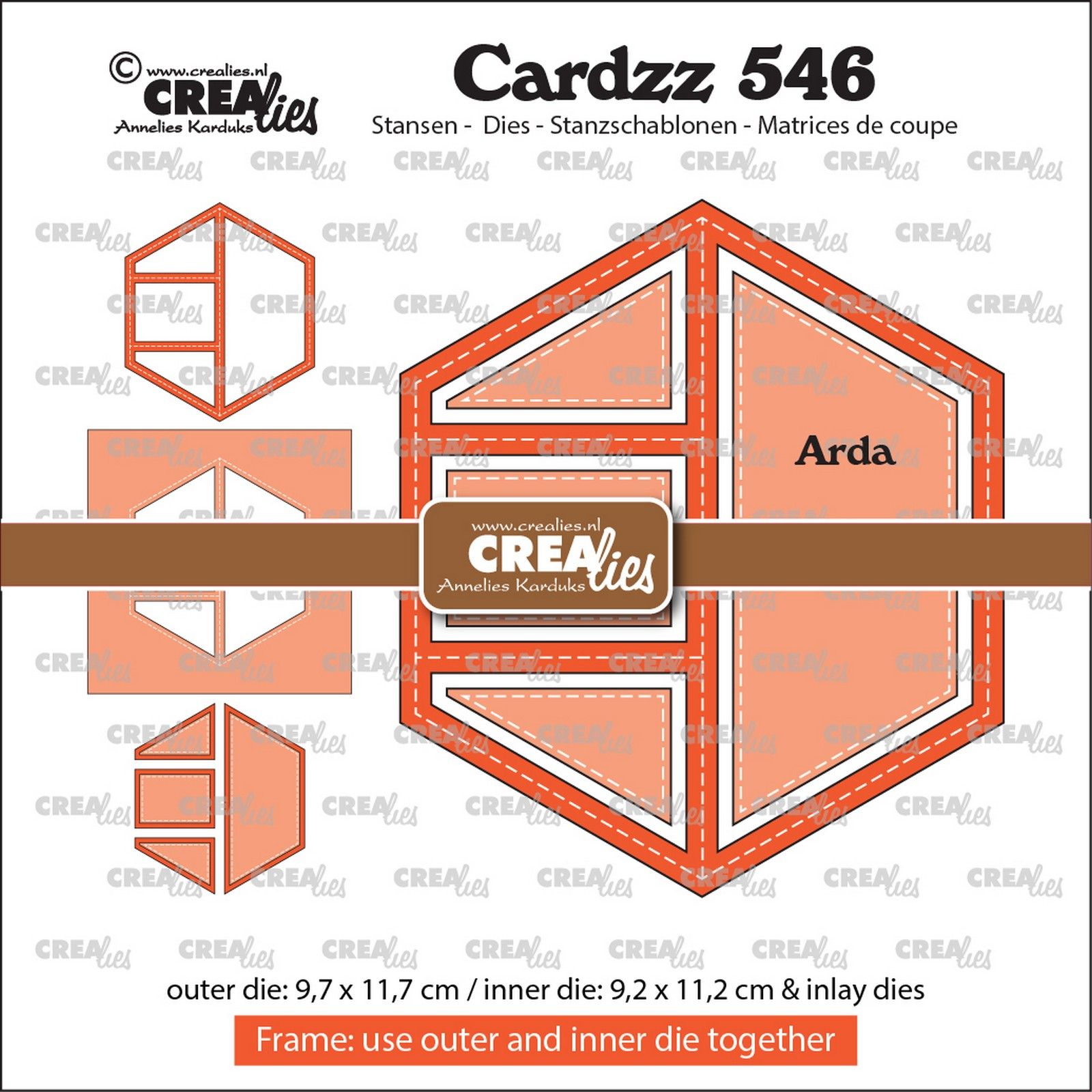 Crealies • Cardzz Frame & Inlays Arda