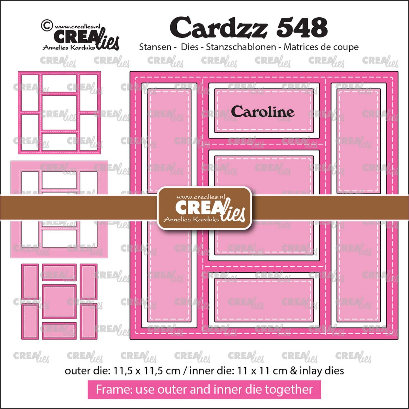 Crealies • Cardzz Frame & Inlays Caroline