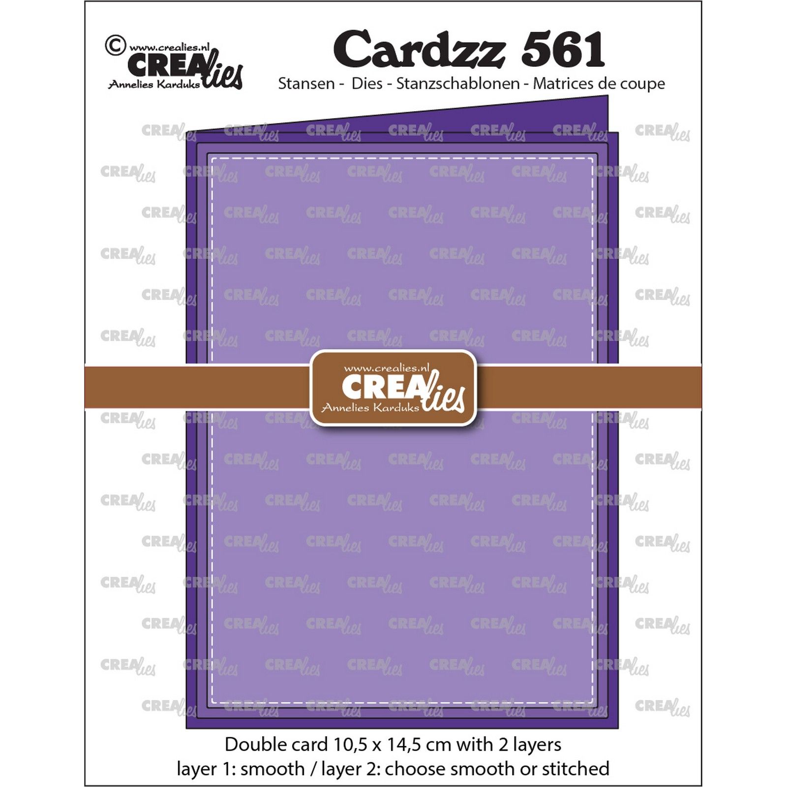 Crealies • Cardzz Dubbele Kaart 10,5x14,5cm