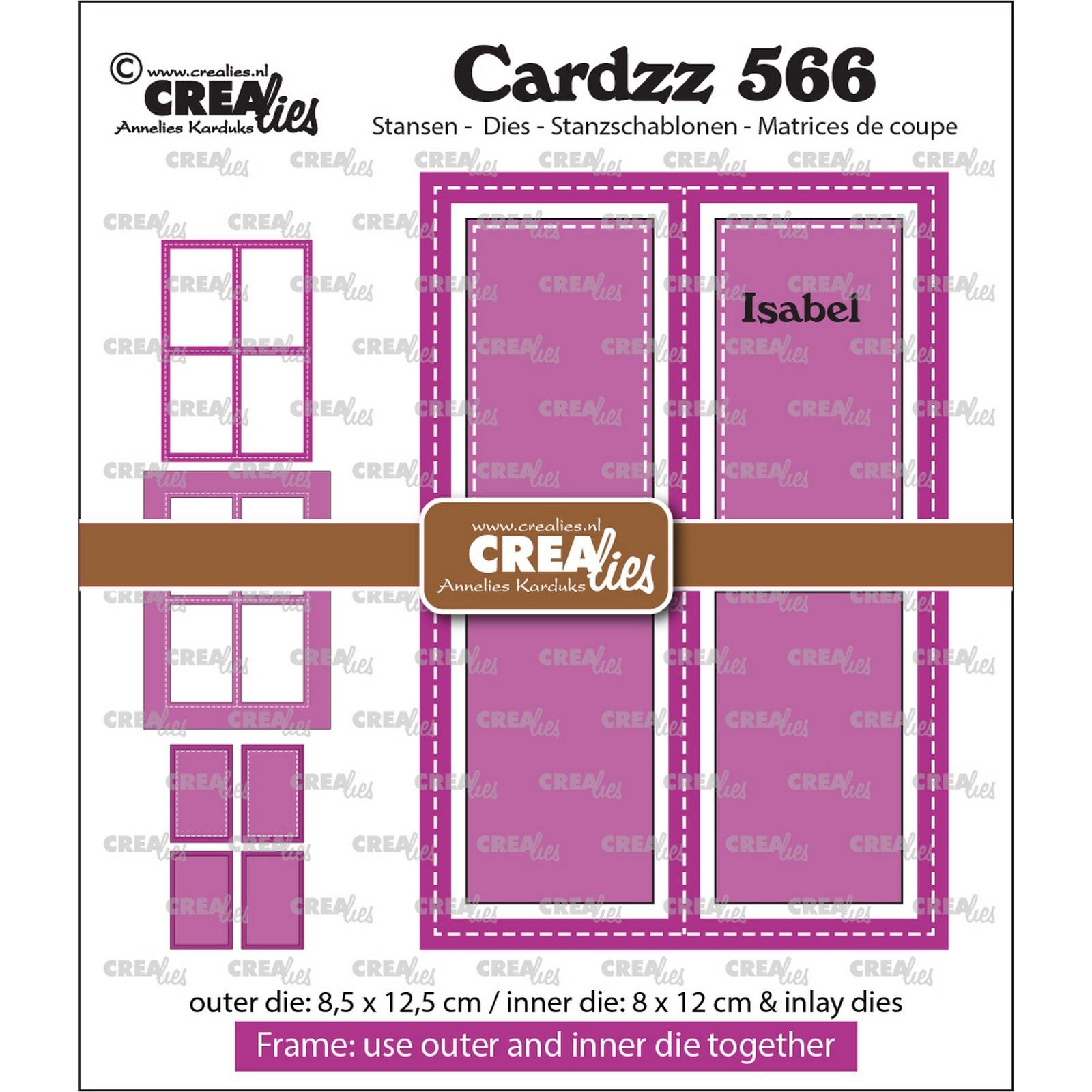 Crealies • Cardzz Frame & Inlay Isabel