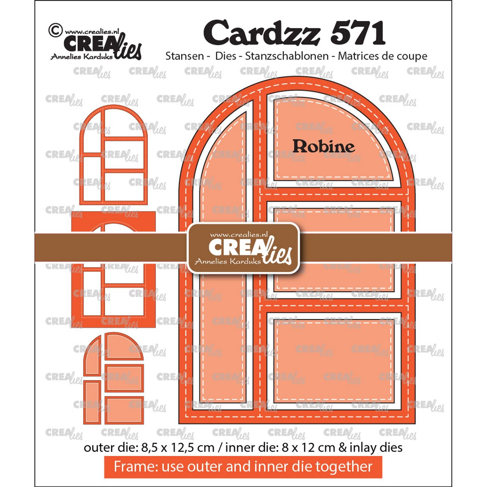 Crealies • Cardzz Frame & Inlay Robine