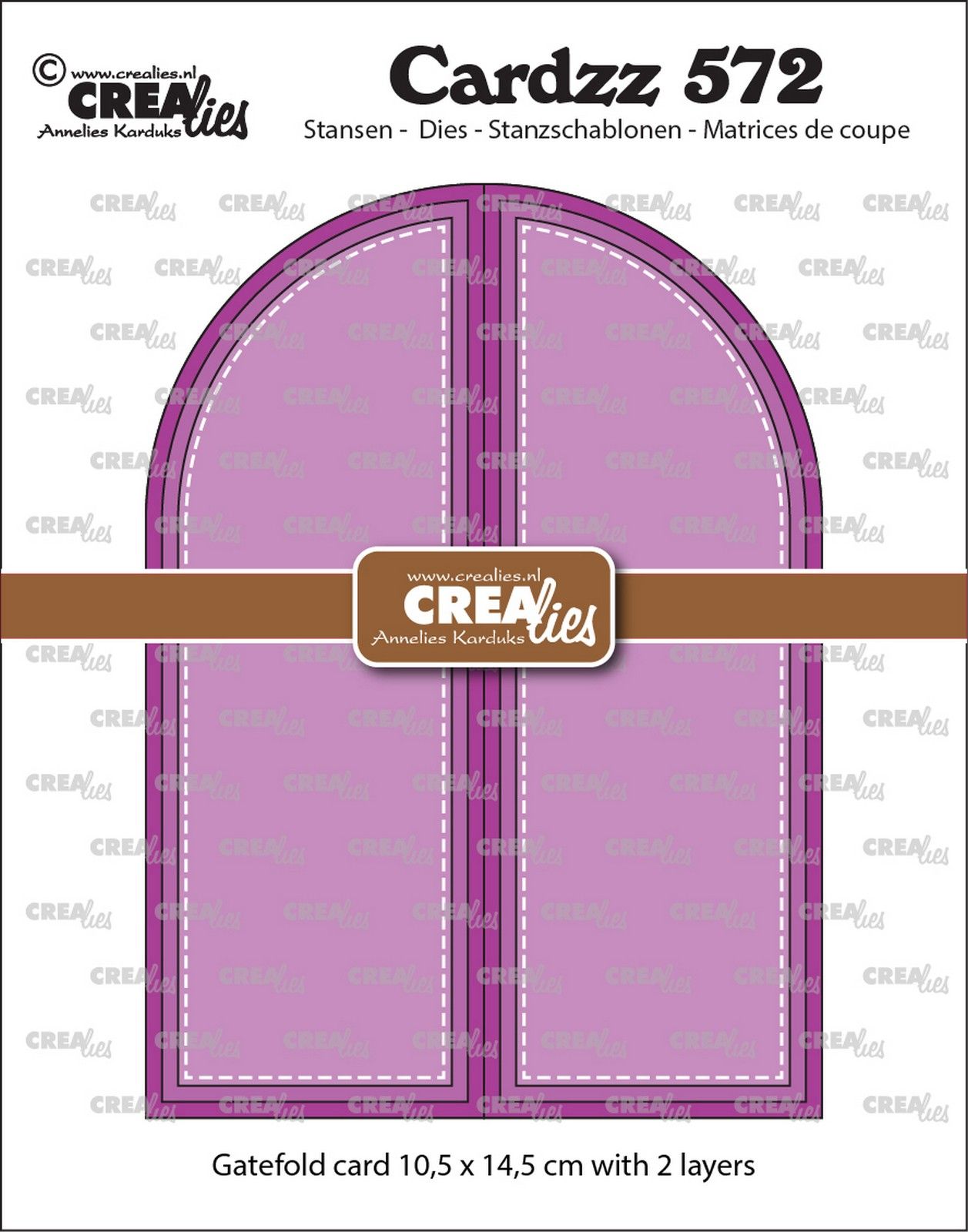 Crealies • Cardzz Gatefold Card Arch