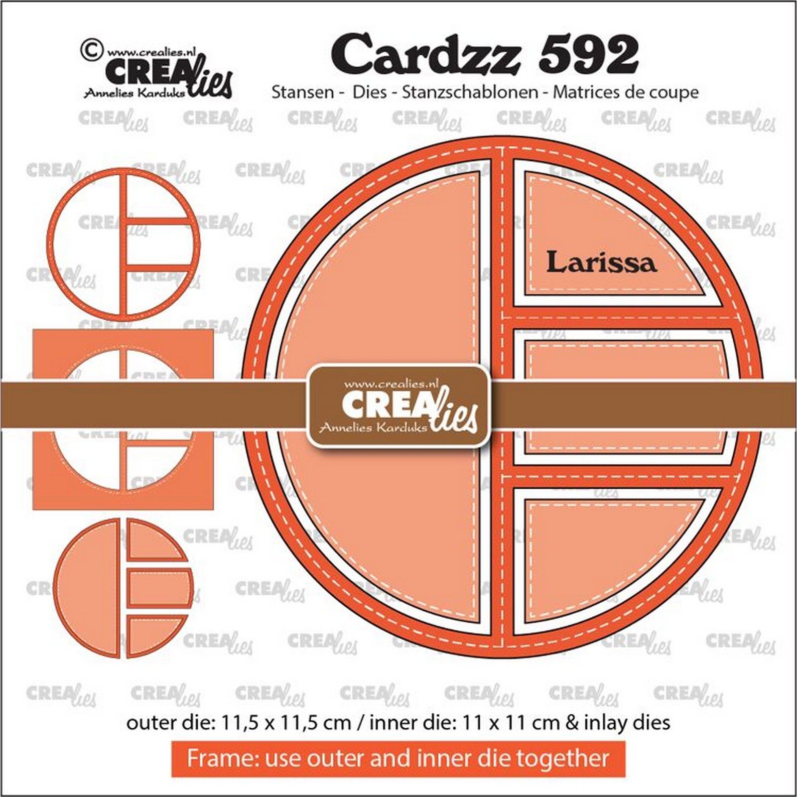 Crealies • Cardzz Frame & Inlay Larissa