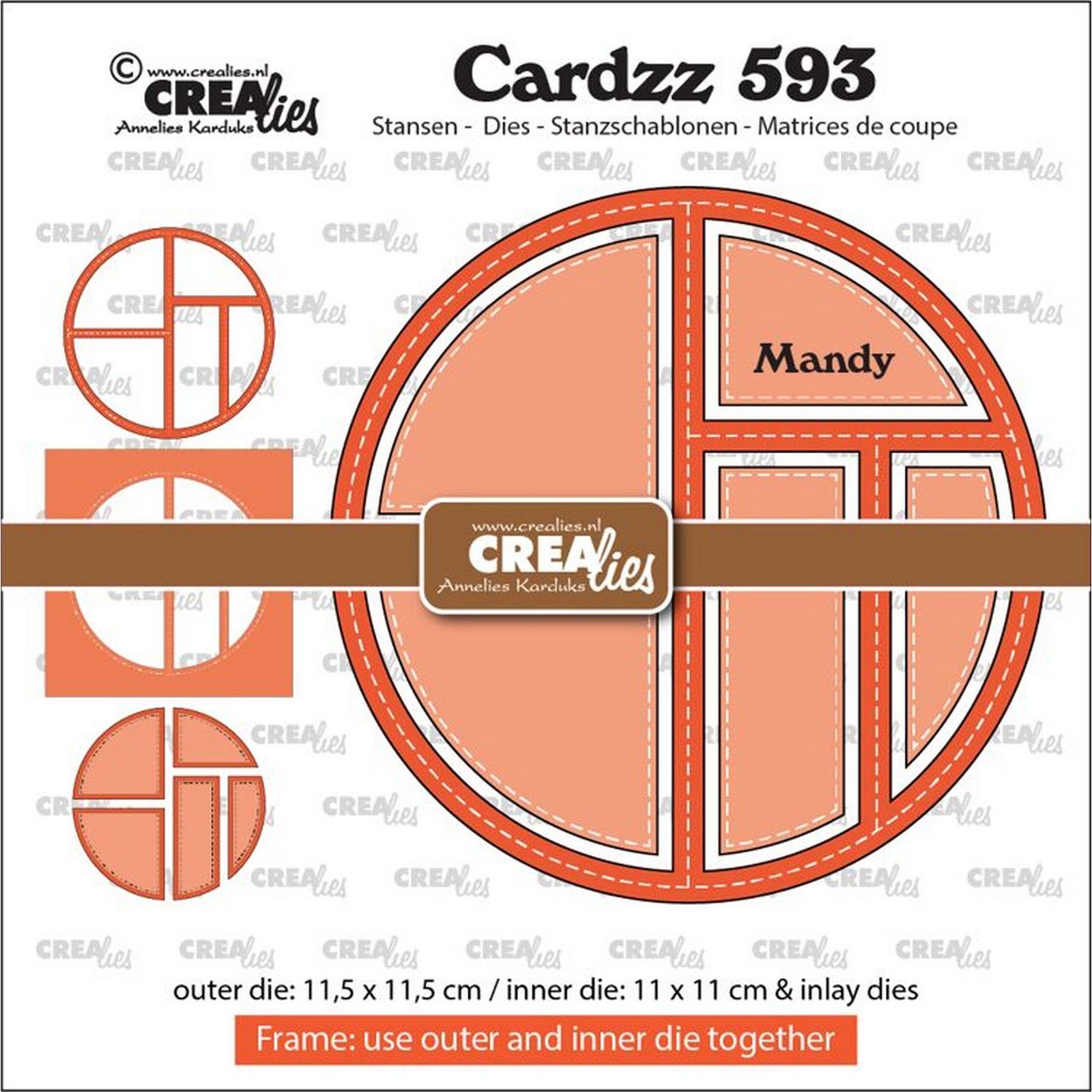Crealies • Cardzz Frame & Inlay Mandy