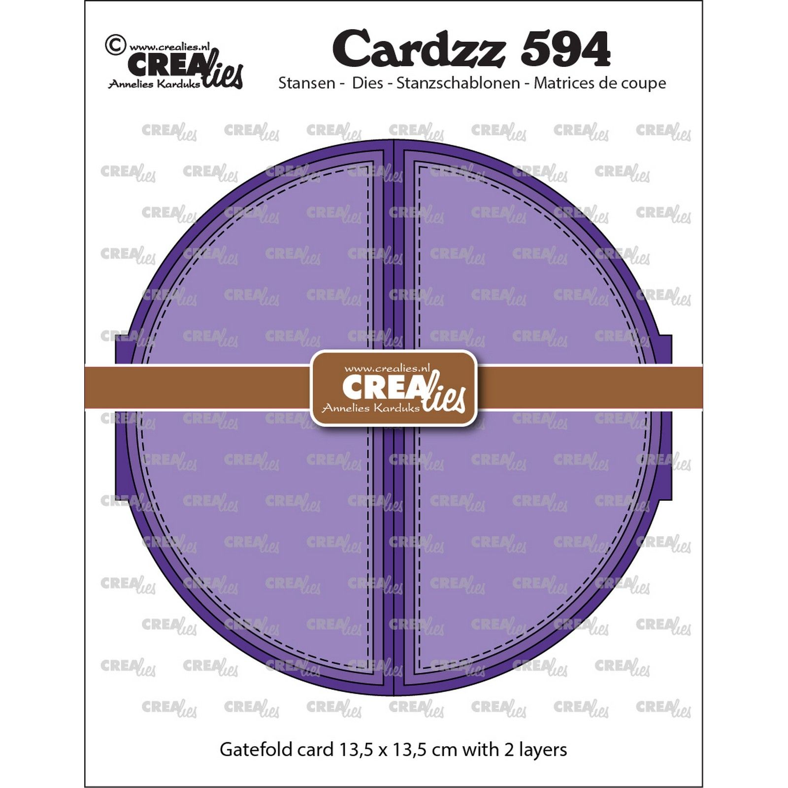 Crealies • Cardzz Gatefold Circle Card