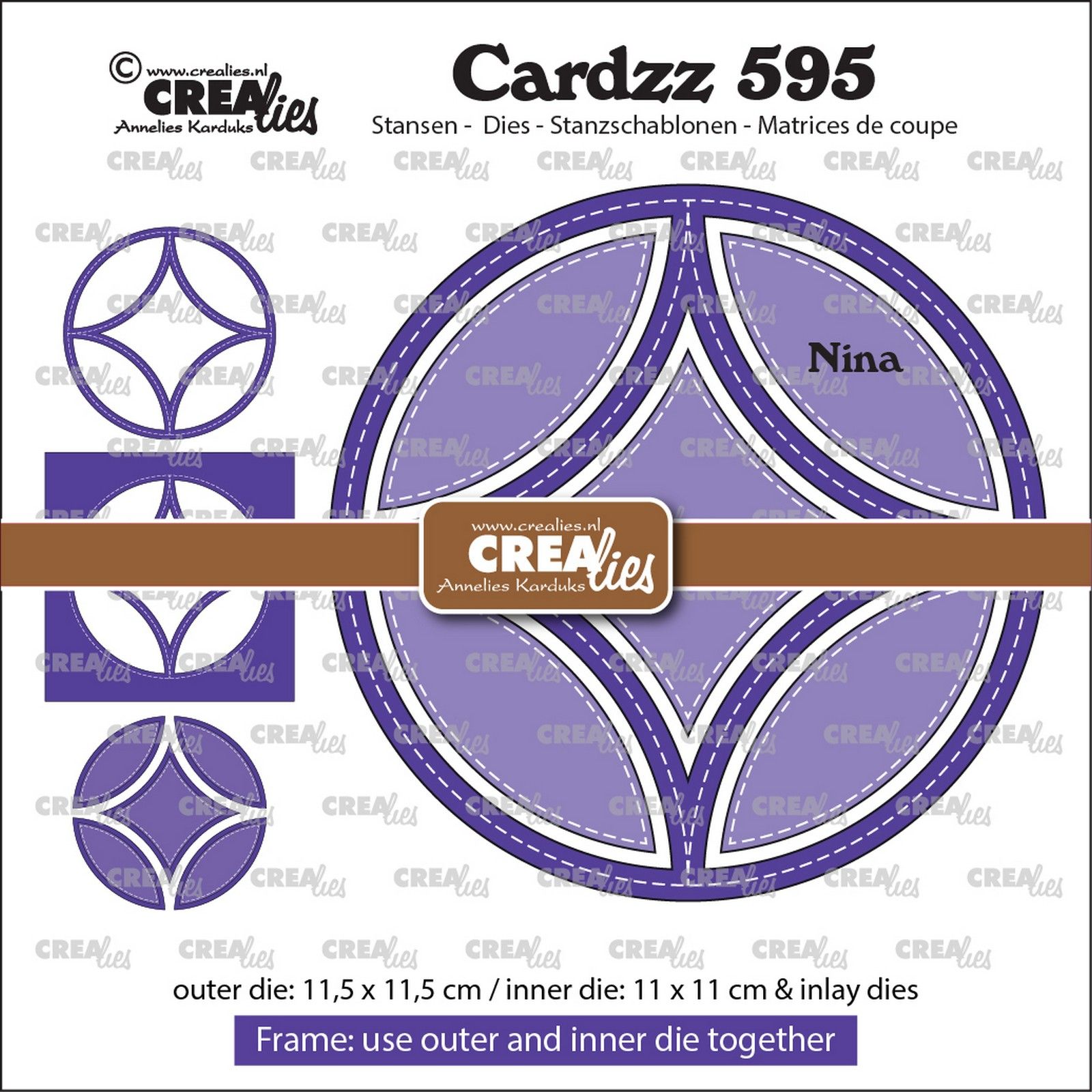 Crealies • Cardzz Frame & Inlay Nina