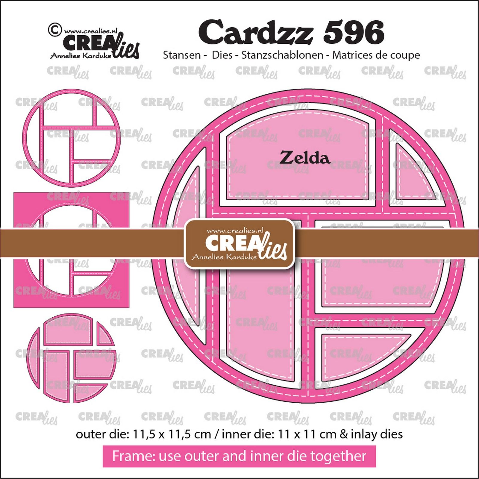 Crealies • Cardzz Frame & Inlay Zelda (6 vlakken)
