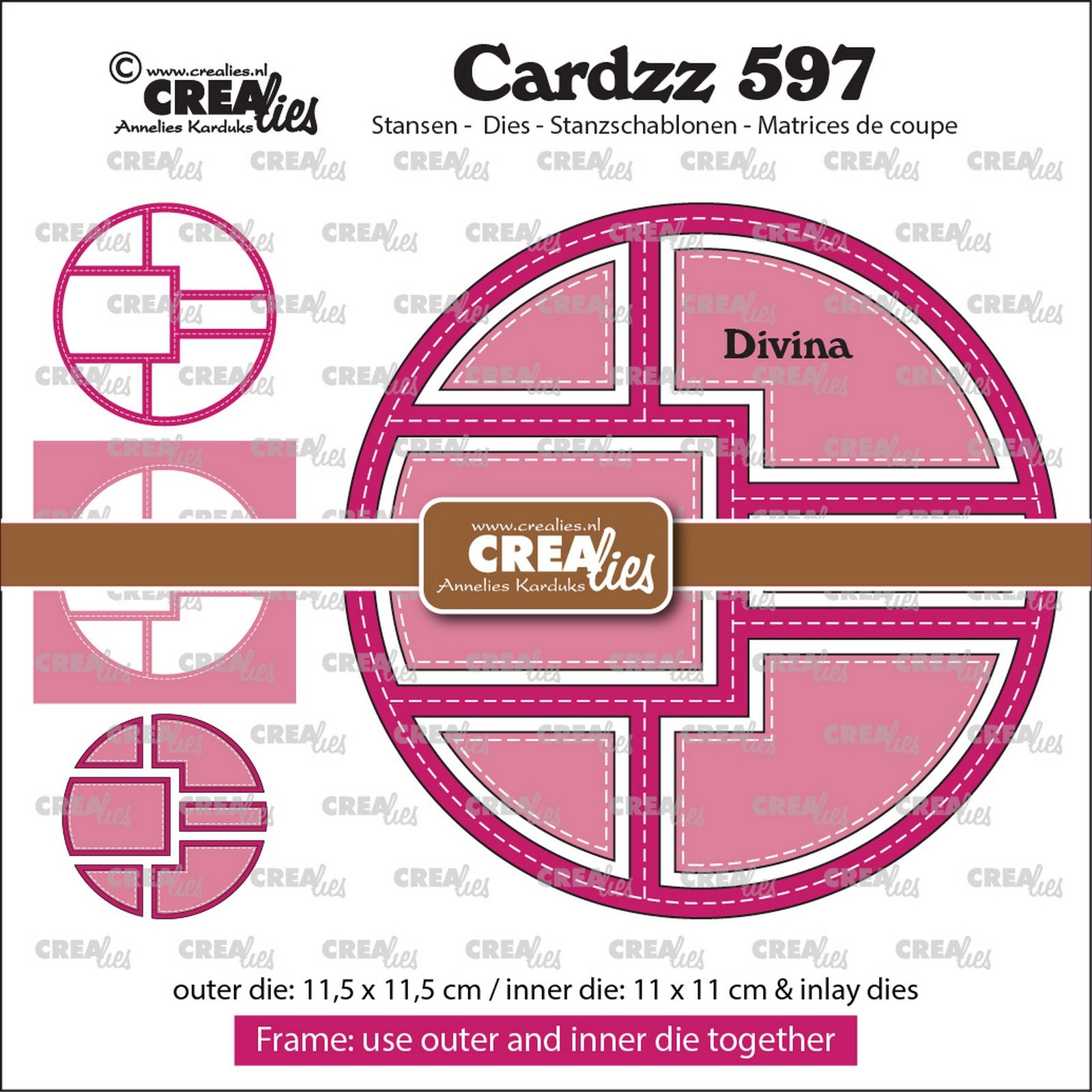 Crealies • Cardzz Frame & Inlays Divina