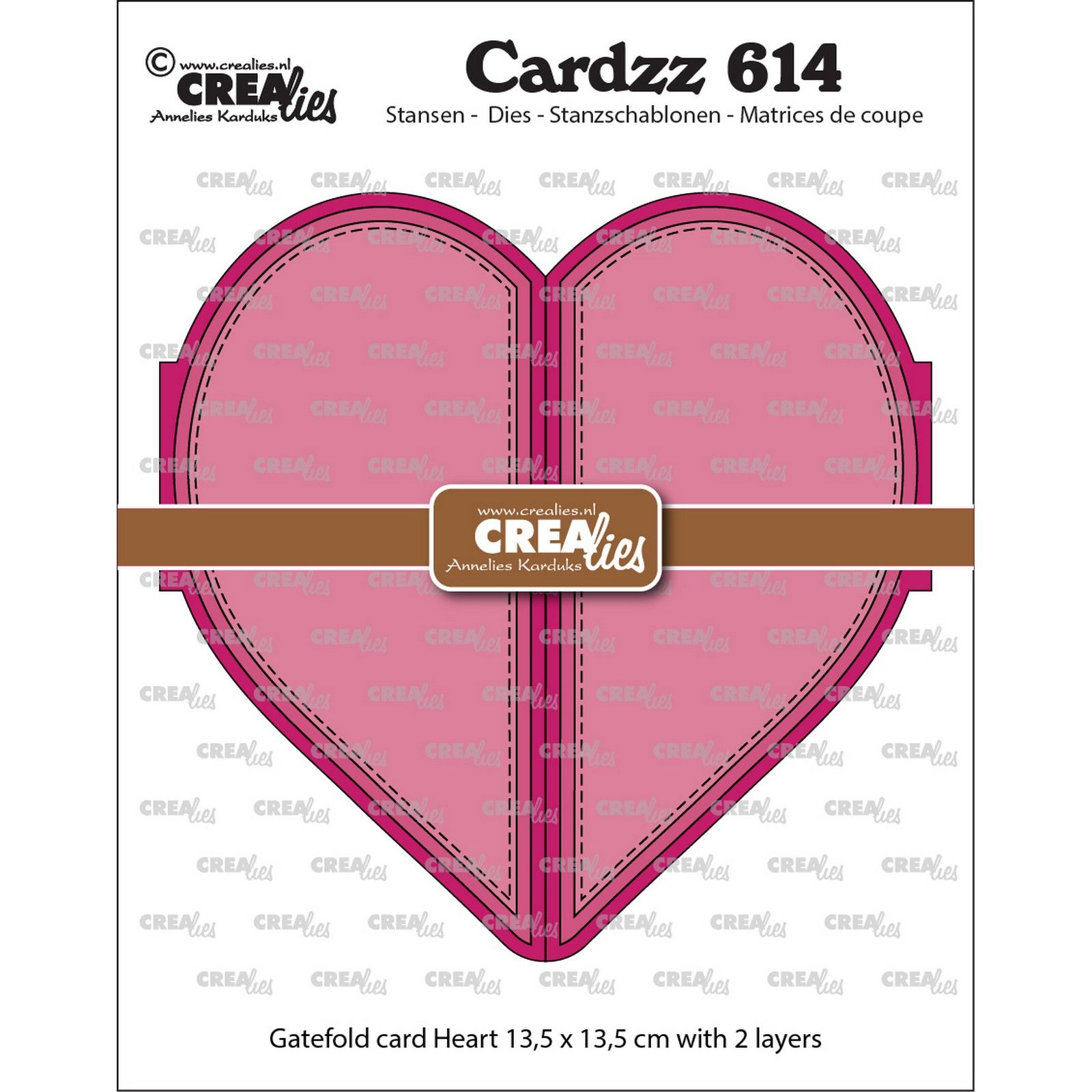 Crealies • Cardzz Gatefold Card Heart