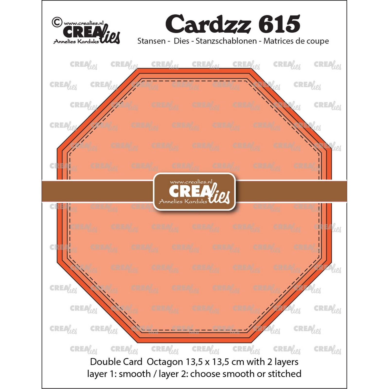 Crealies • Cardzz Double Card Octagon