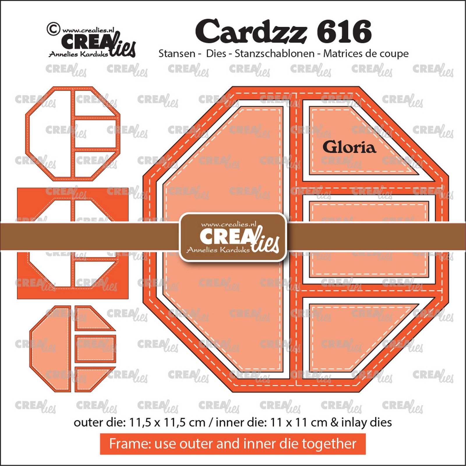 Crealies • Cardzz Frame & Inlay Gloria
