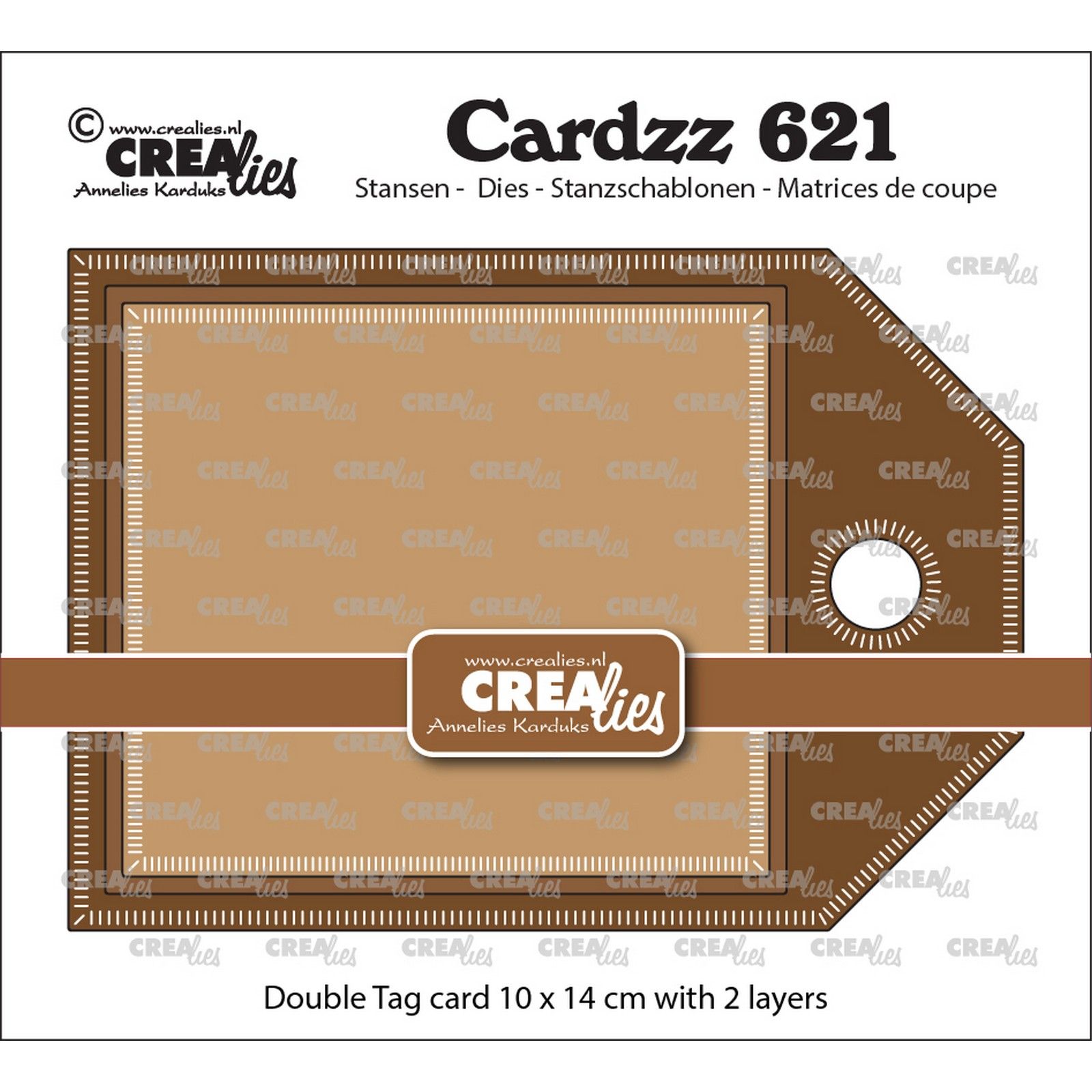 Crealies • Cardzz Double Tag card 