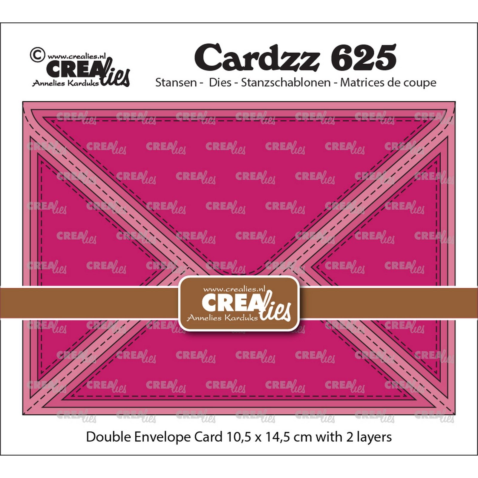 Crealies • Cardzz Double Envelope Card rectangle