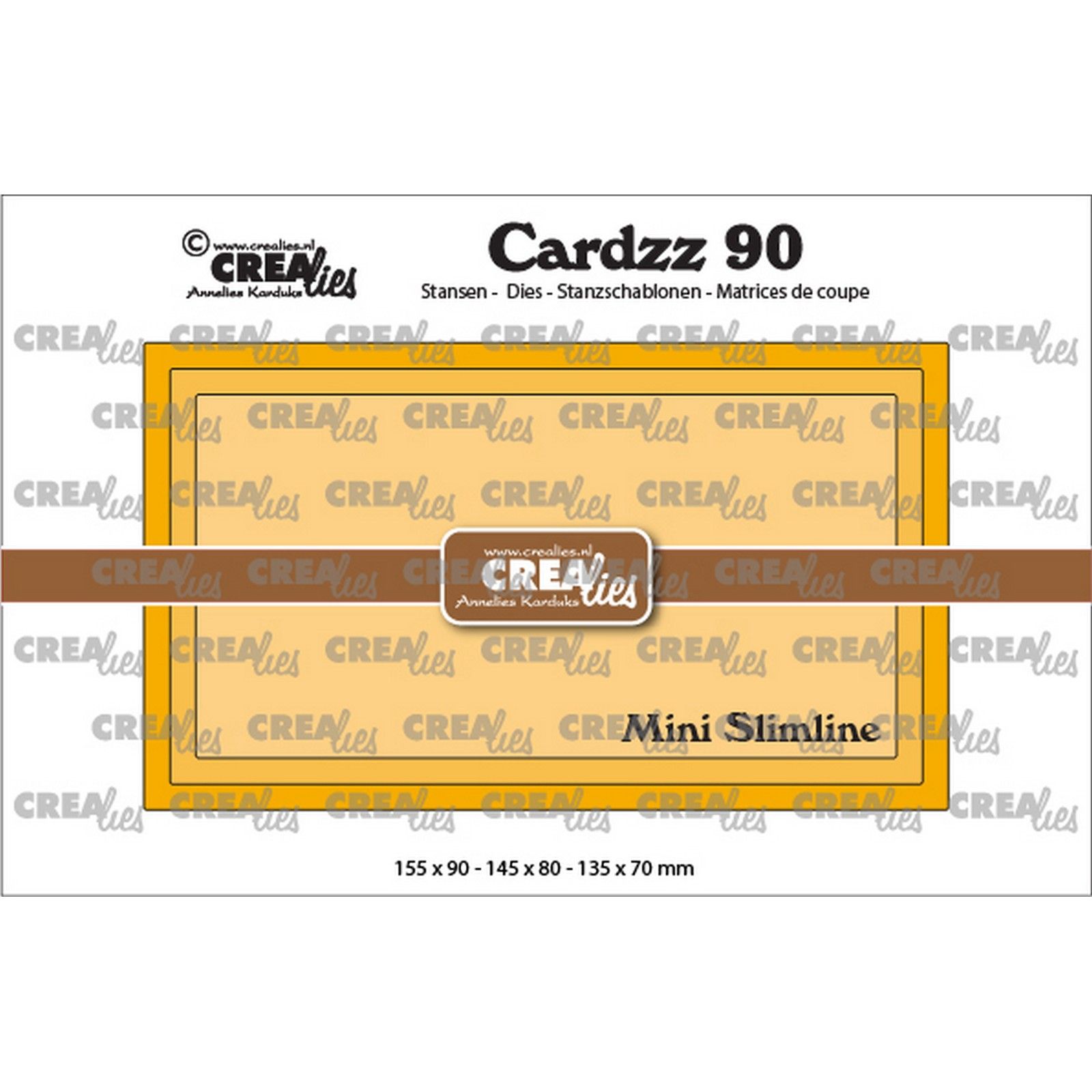 Crealies • Cardzz Mini Slimline J glad