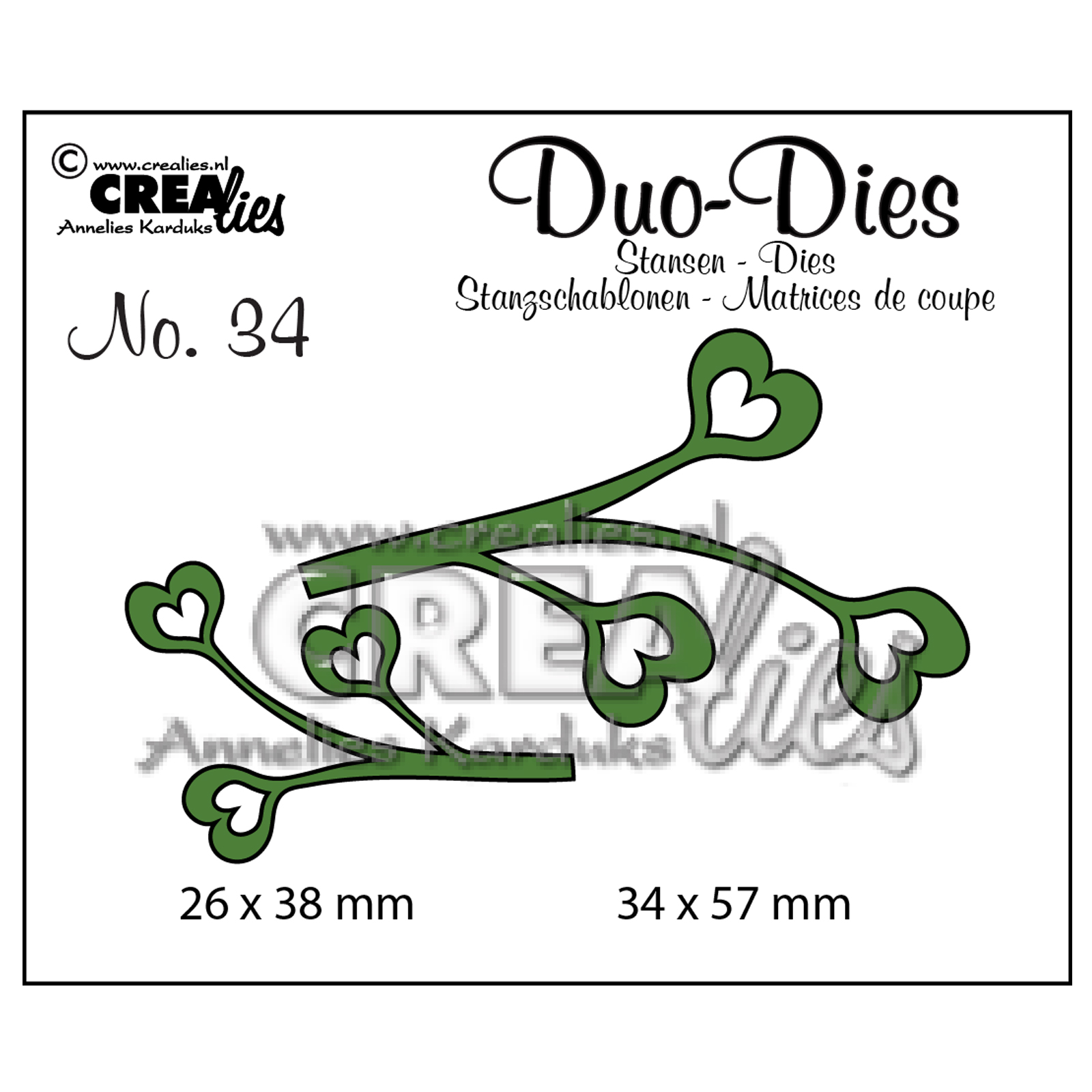 Crealies • Duo Dies no.34 Des feuilles 4
