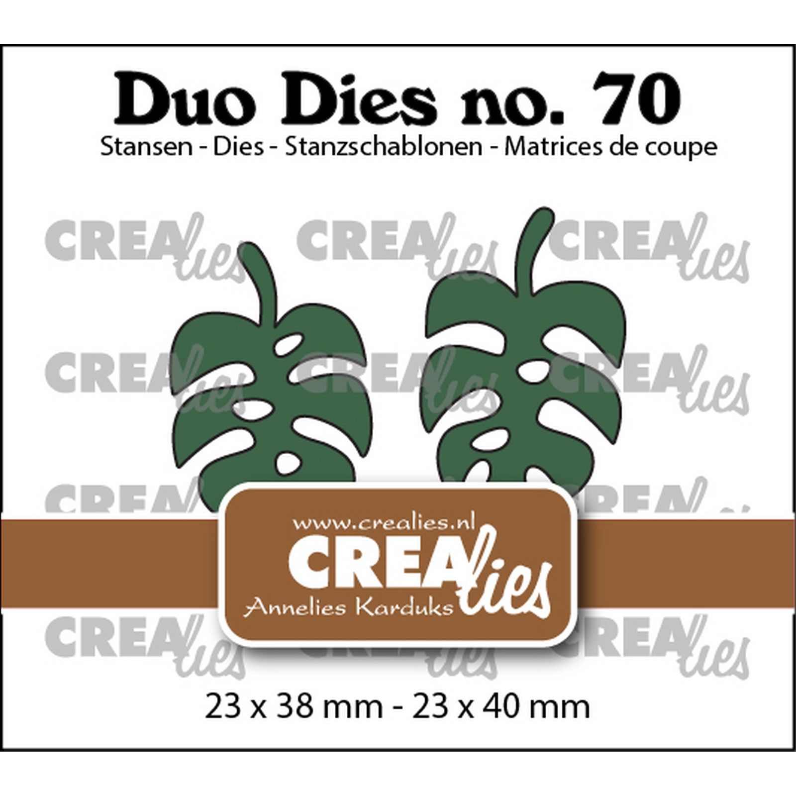 Crealies • Duo Dies Botanische Bladeren