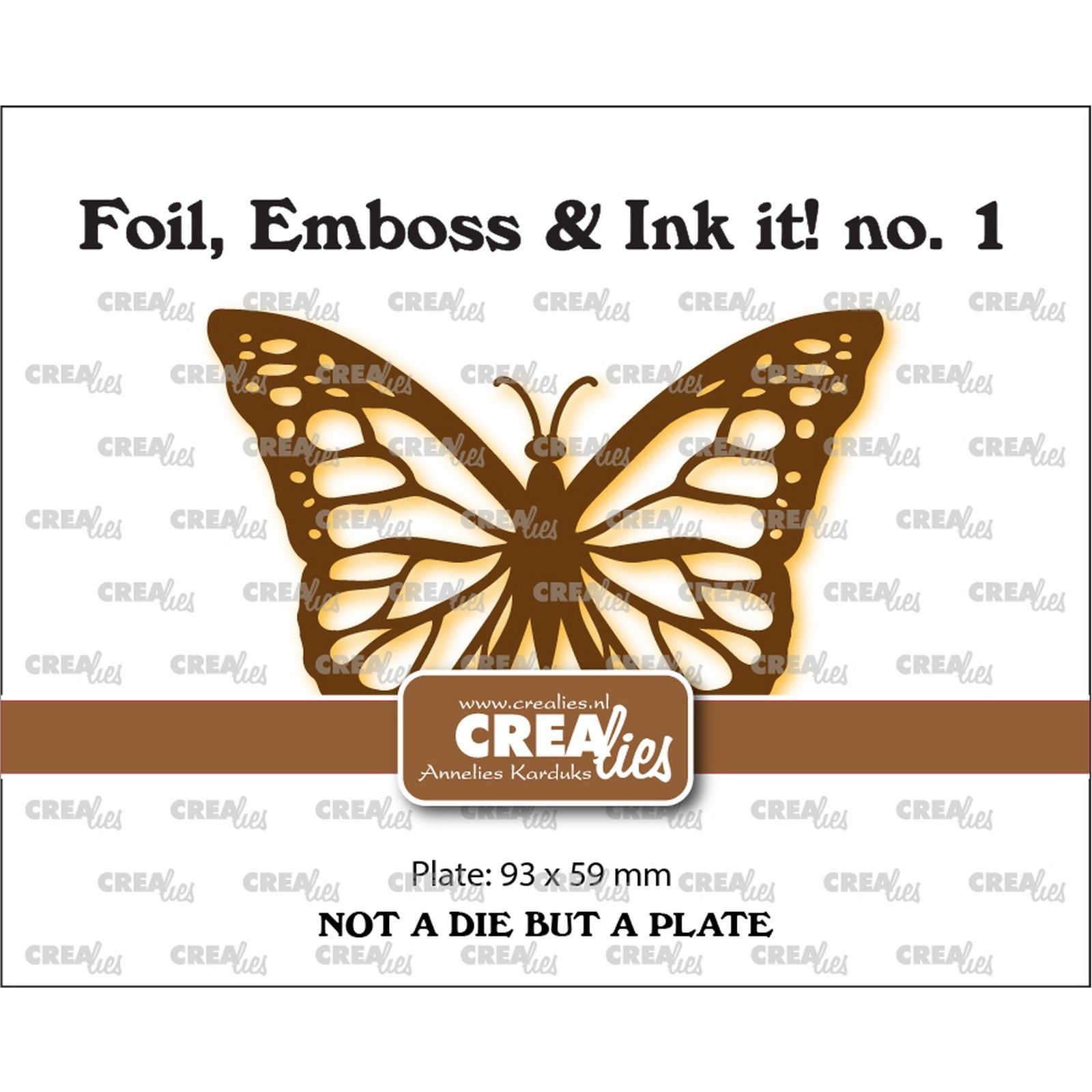 Crealies • Foil, Emboss & Ink it! Monarchvlinder