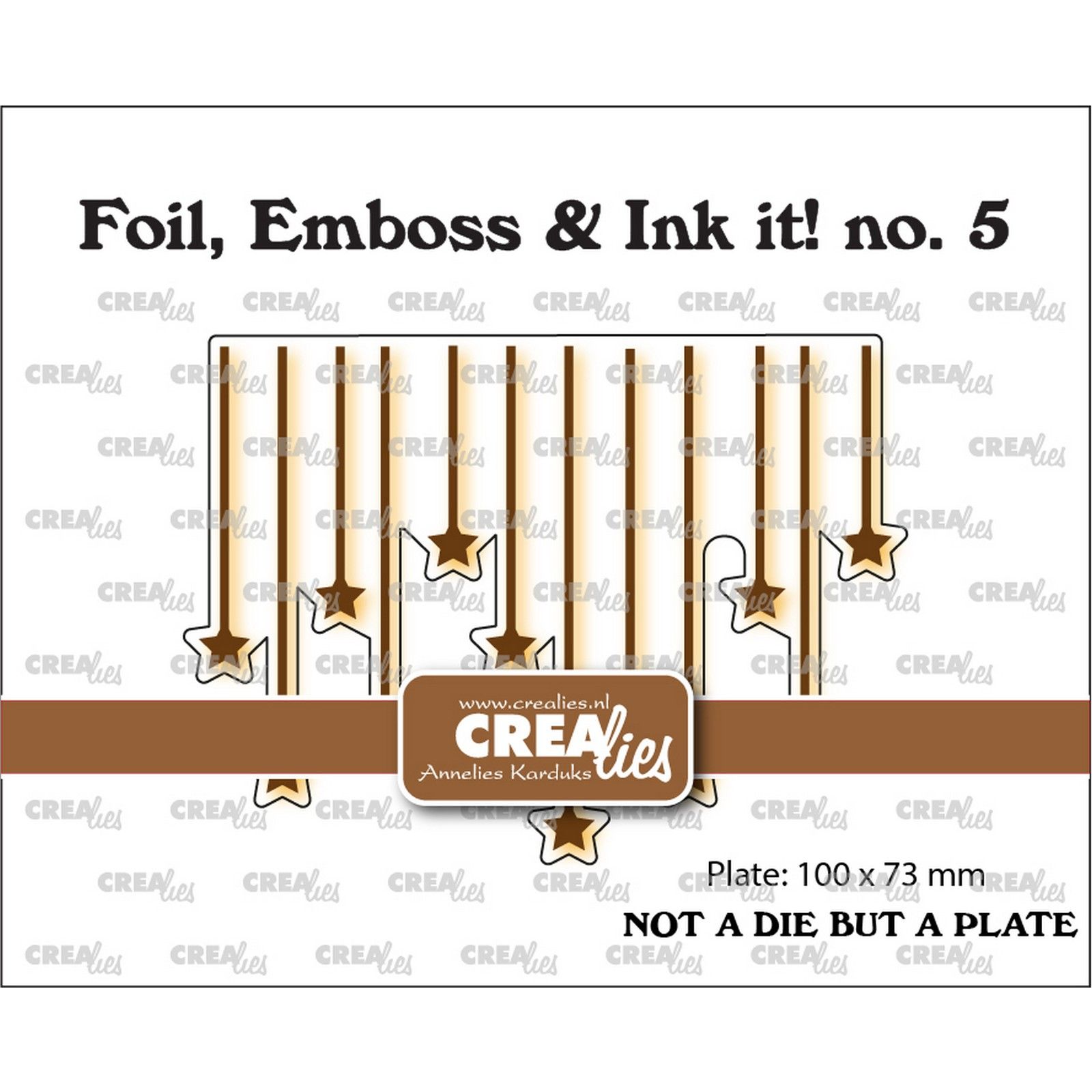 Crealies • Foil, Emboss & Ink it! Hanging stars