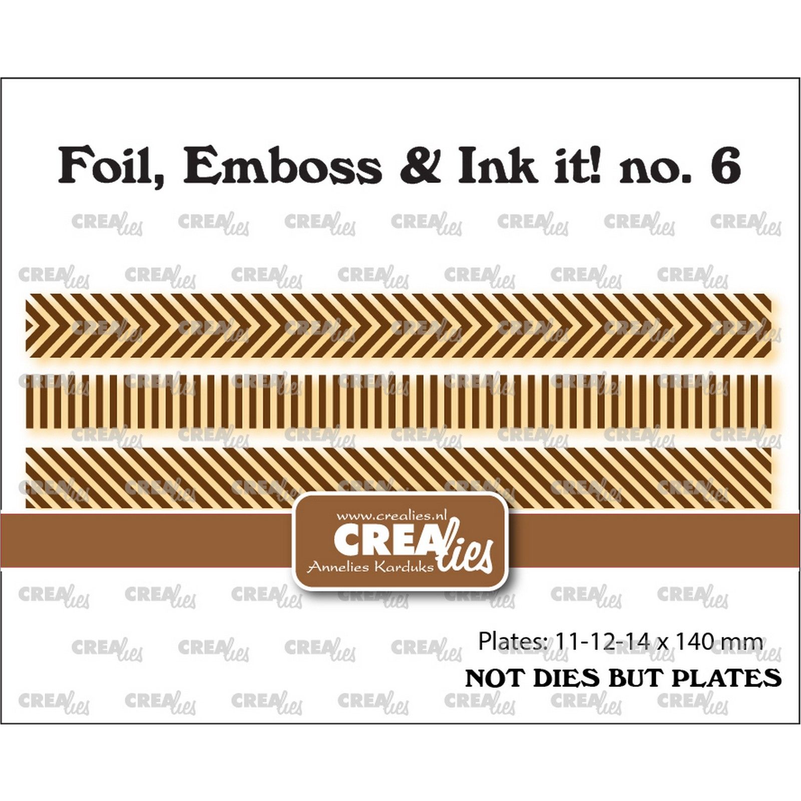 Crealies • Foil, Emboss & Ink it! Plates Strips A