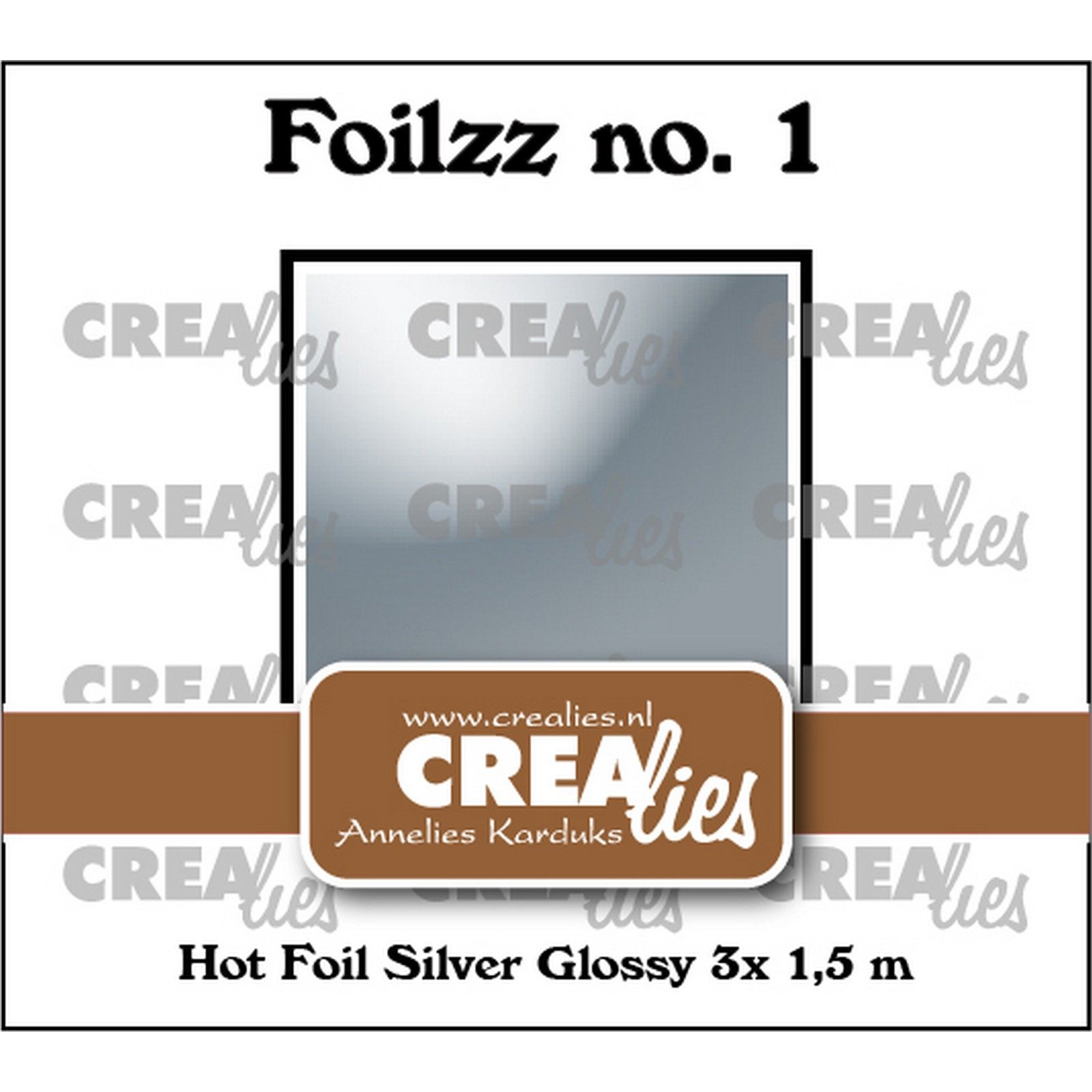 Crealies • Foilzz Hot Foil Zilver Glanzend