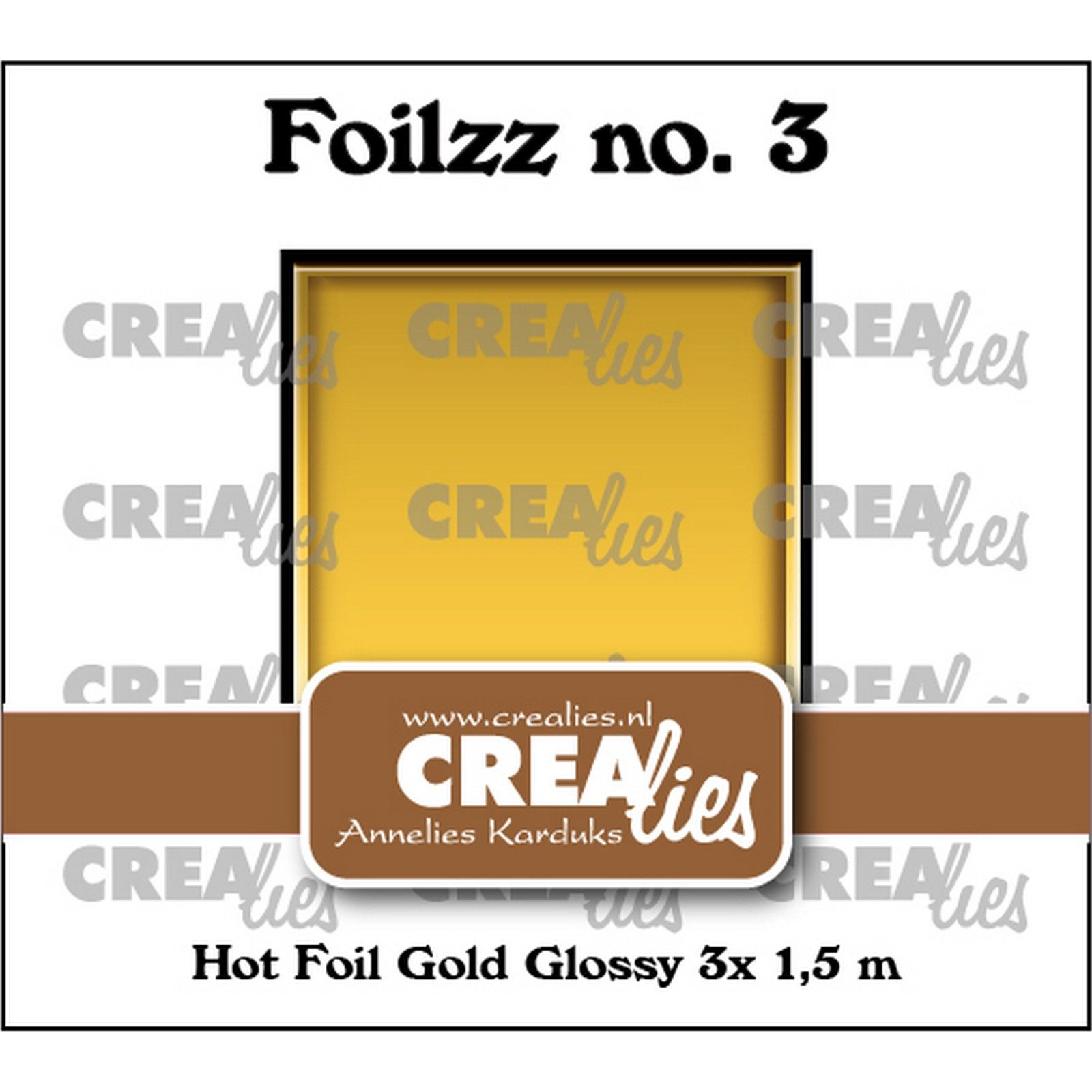 Crealies • Foilzz Hot Foil Goud Glanzend