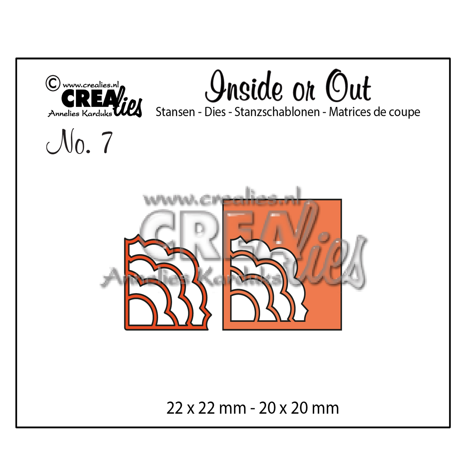 Crealies • Inside or Out matrices de découpe no.7 coins B