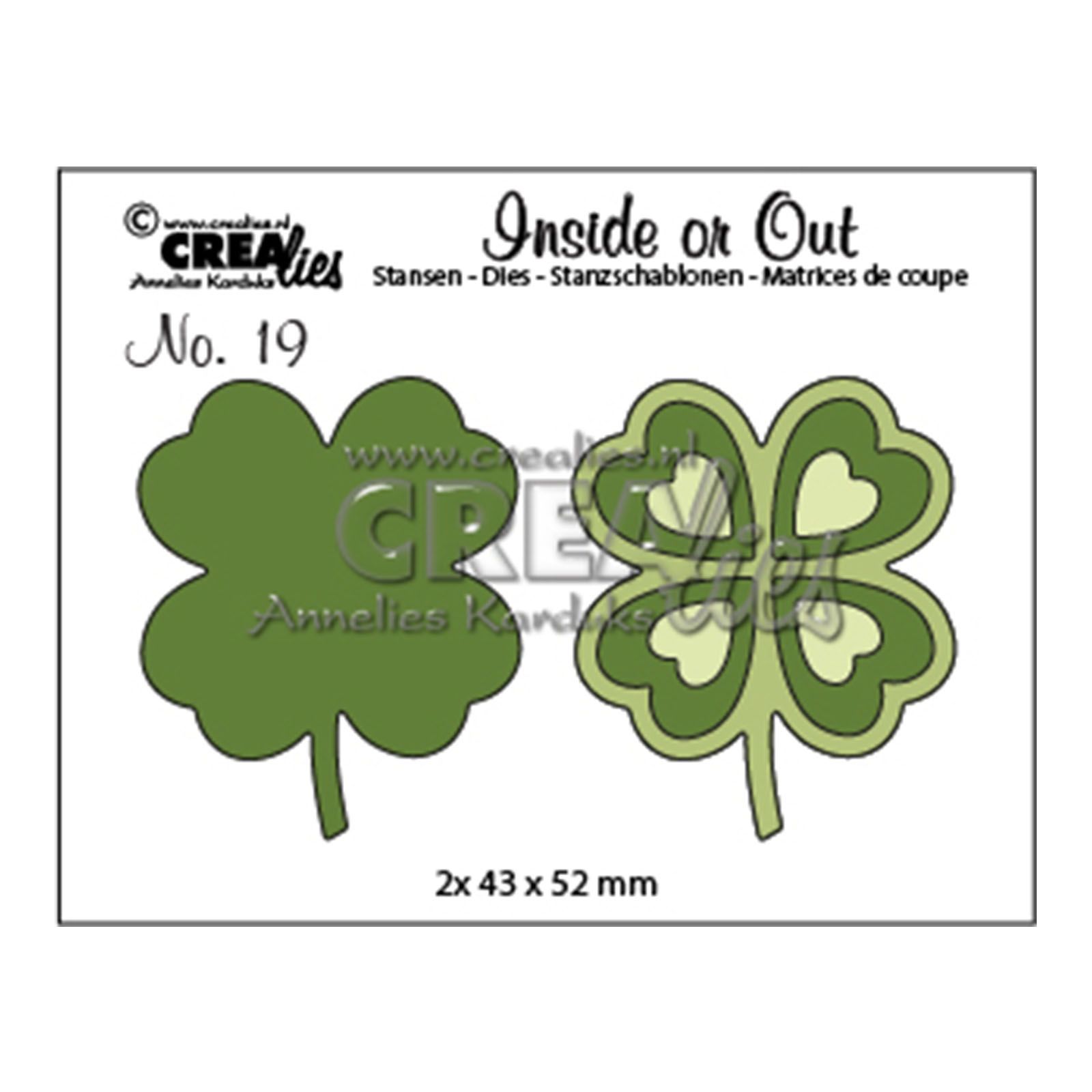 Crealies • Inside or Out dies Lucky clover