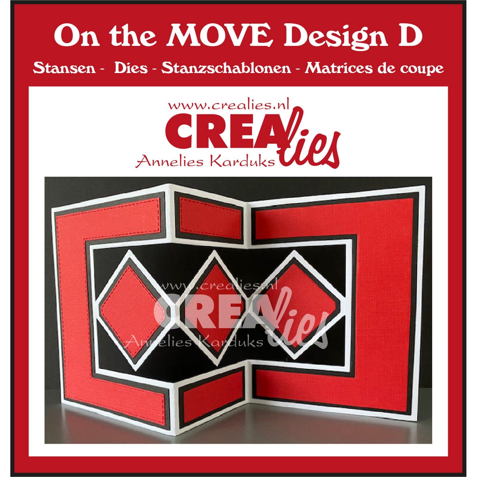 Crealies • On the MOVE dies Design D 