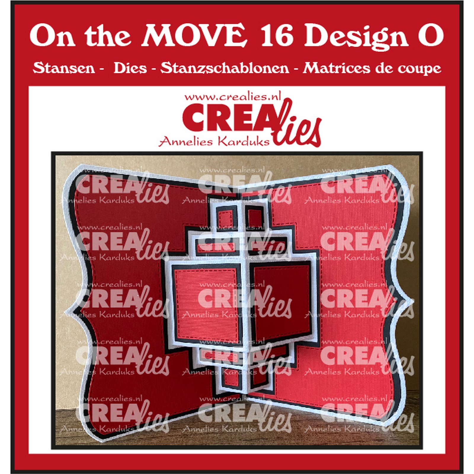 Crealies • On the MOVE Cutting Die Design O Pop Up Card